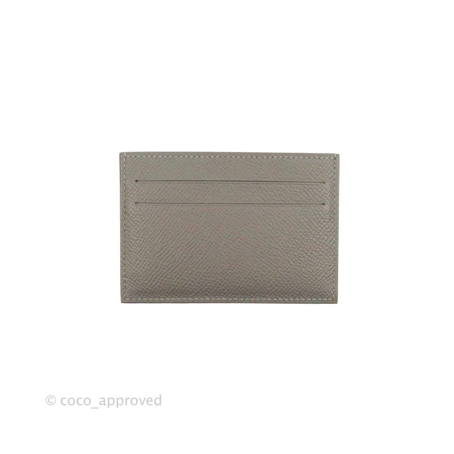 Hermès Citizen Twill Card Holder Garden of Harnesses Gris Meyer 0L Epsom