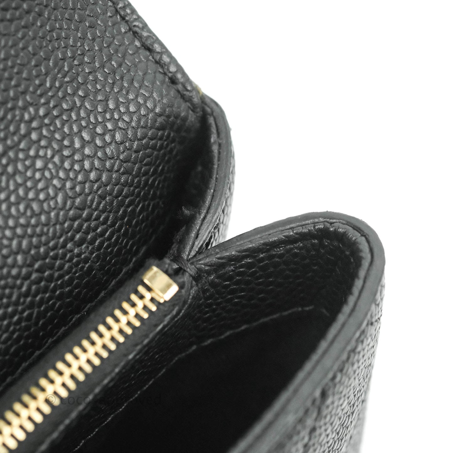 Chanel Chic Affinity Small Grained Calfskin Black Aged Gold Hardware