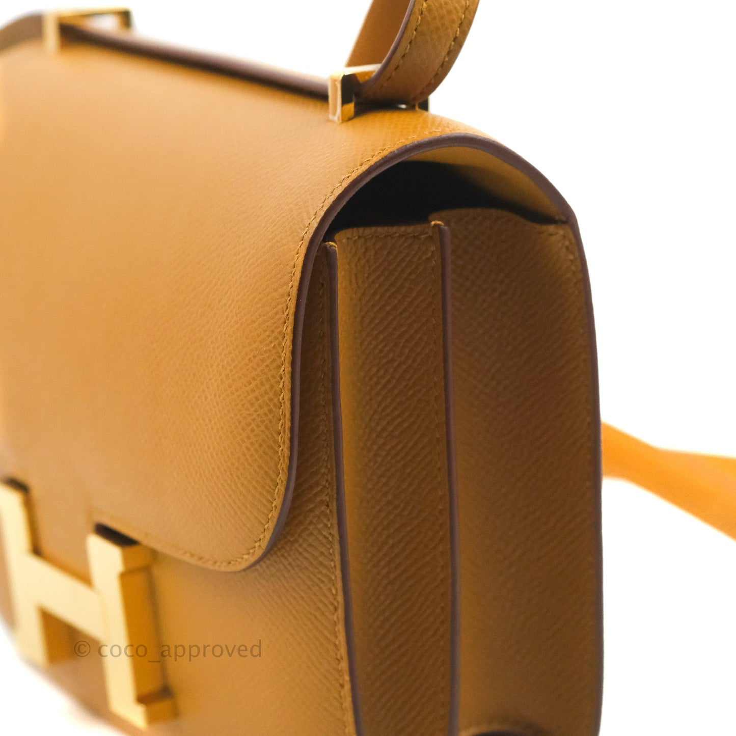Hermès Constance Mini 18cm Sesame Epsom Gold Hardware