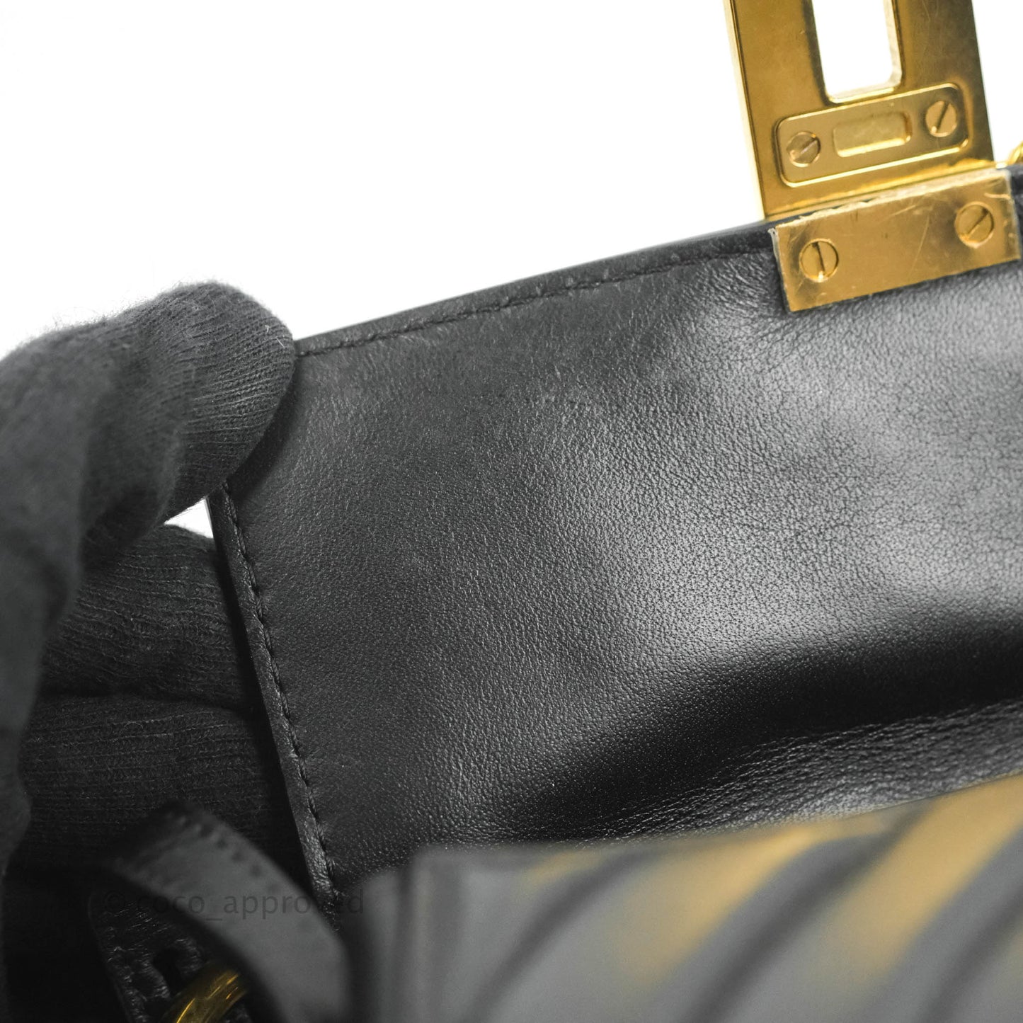 Chloe Quilted Mini Drew Bijou Crossbody Bag Black Smooth Calfskin Gold Hardware