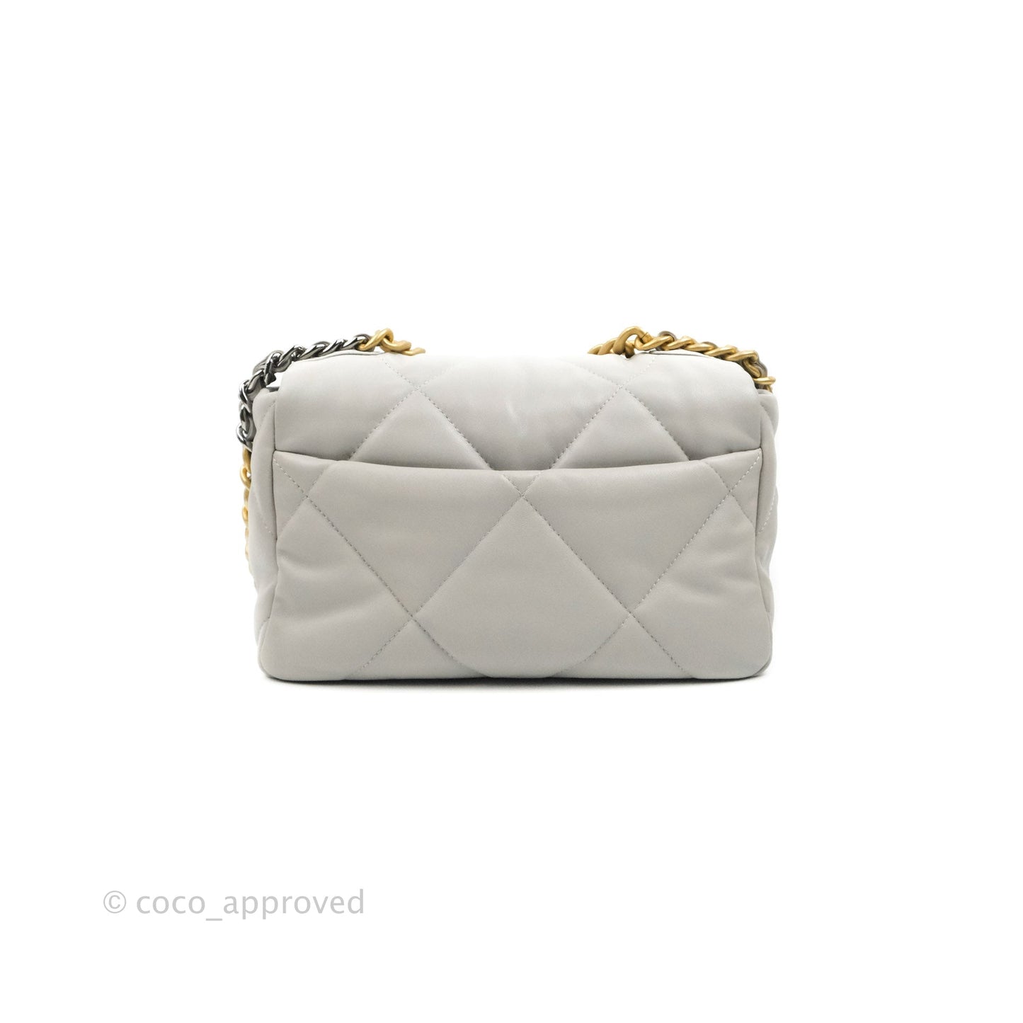 Chanel 19 Small Grey Mixed Hardware 21A