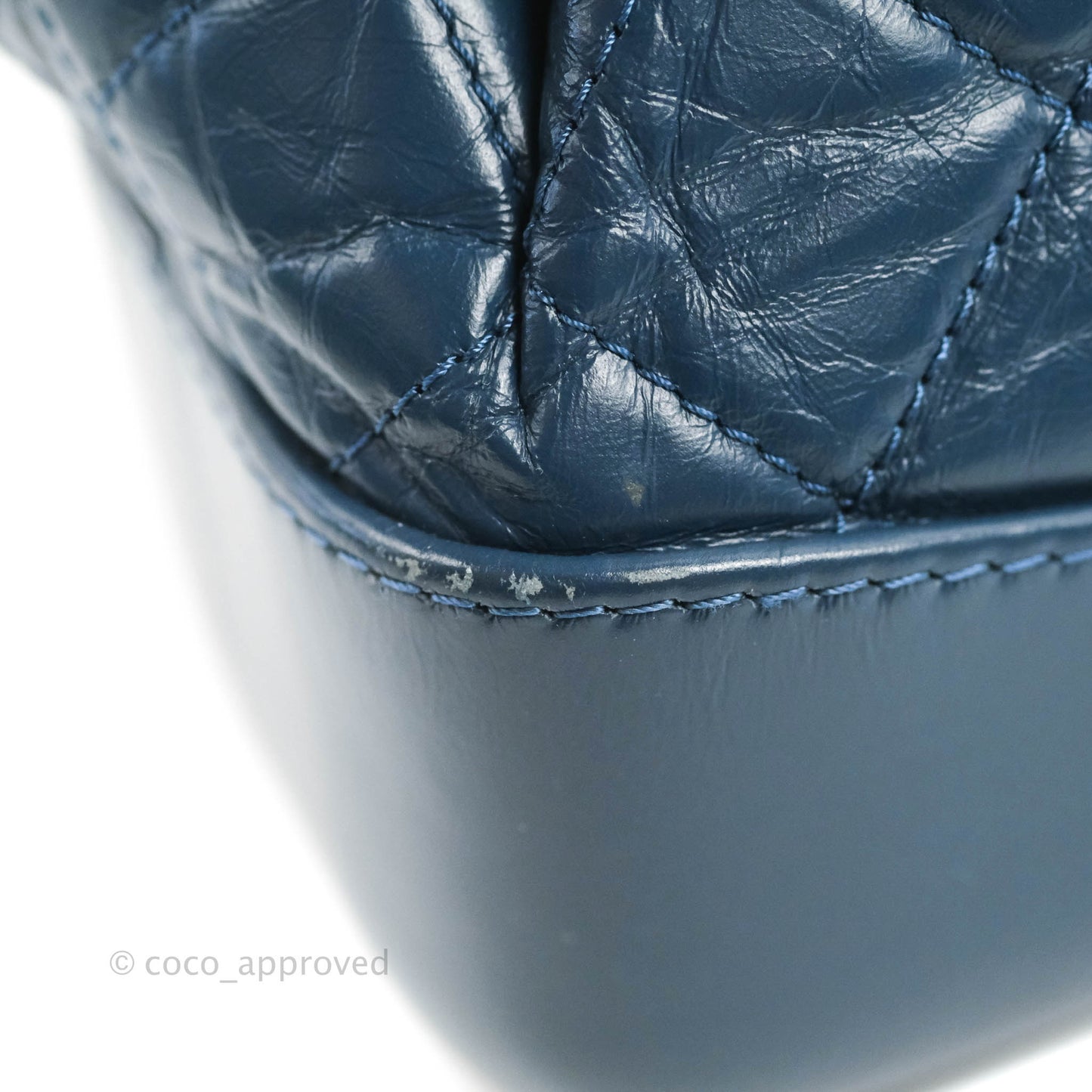 Chanel Small Gabrielle Backpack Navy Aged Calfskin