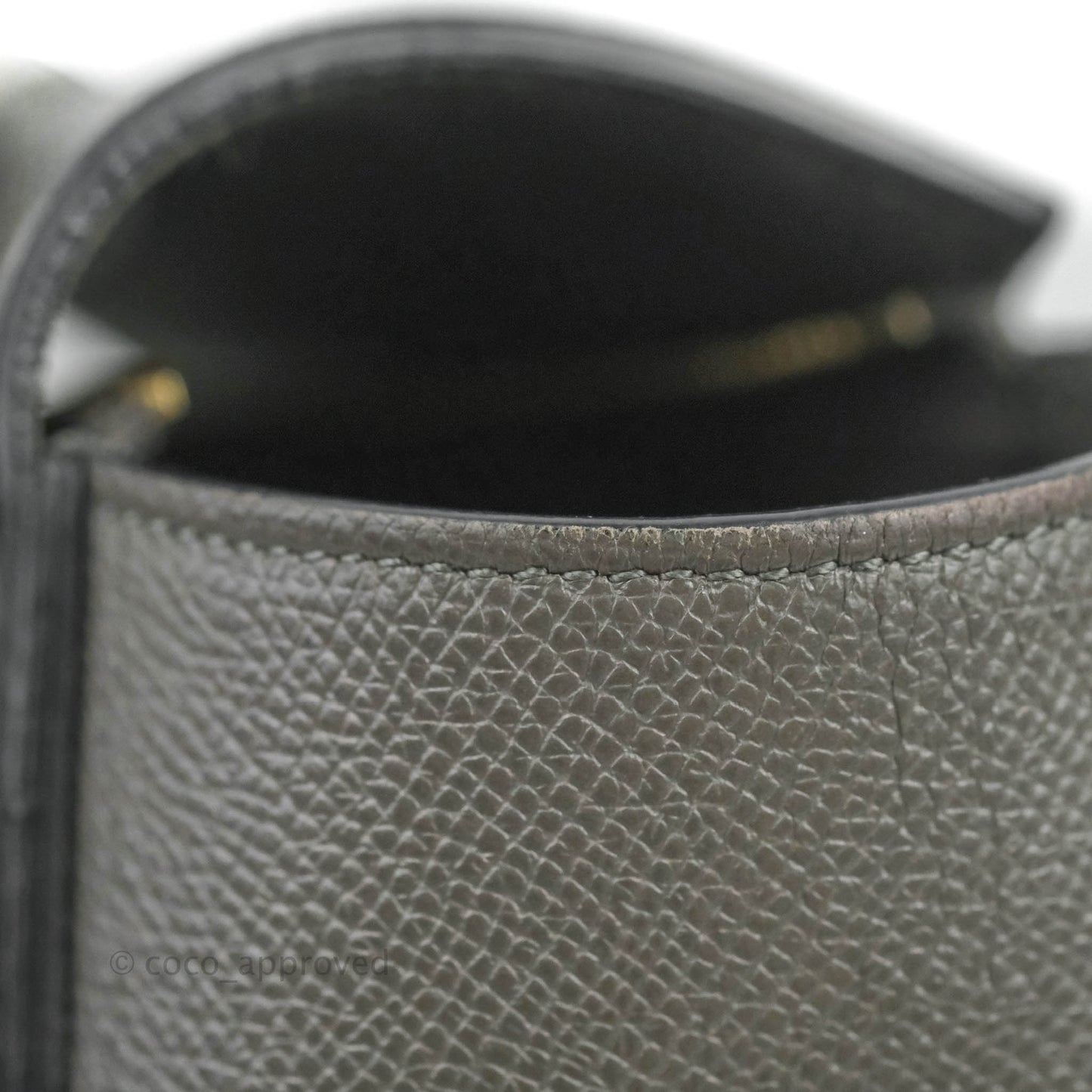 Celine Nano Belt Bag Grey Grained Calfskin Gold Hardware