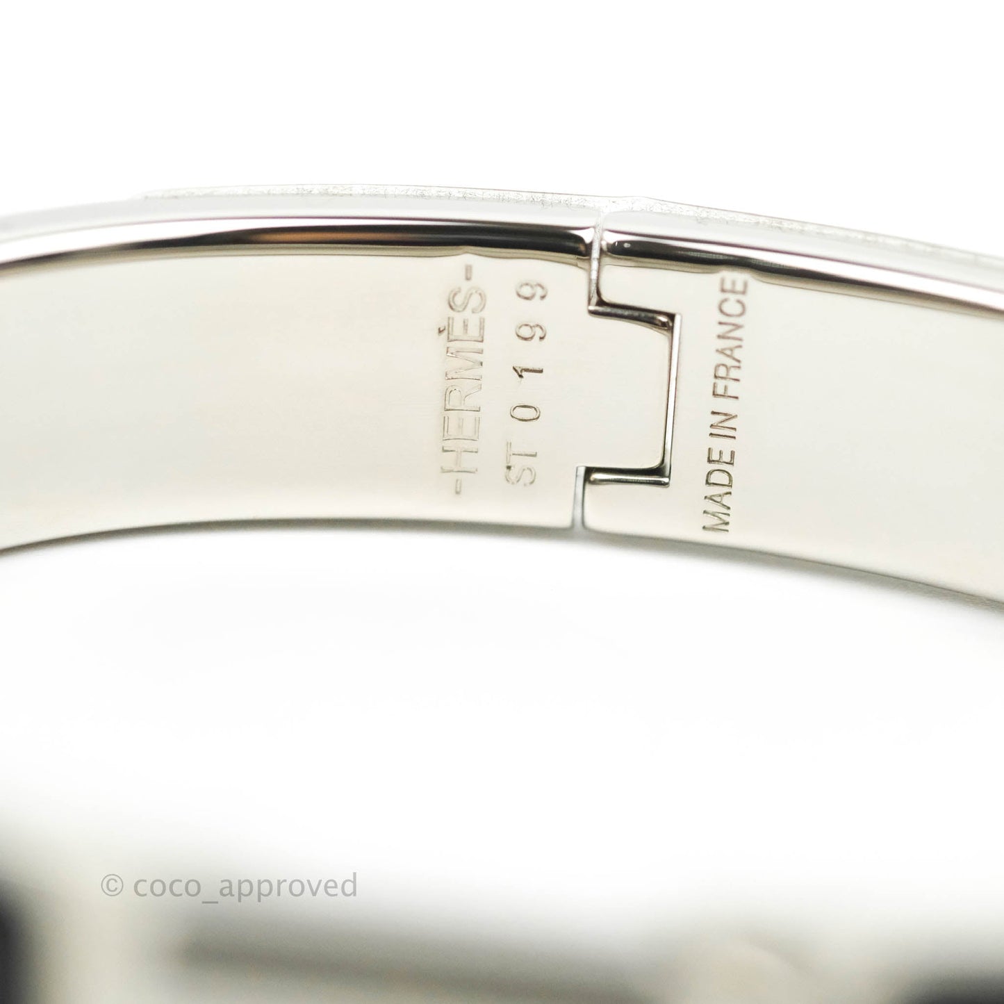 Hermes Clic Cadenas Bracelet Black Palladium Hardware