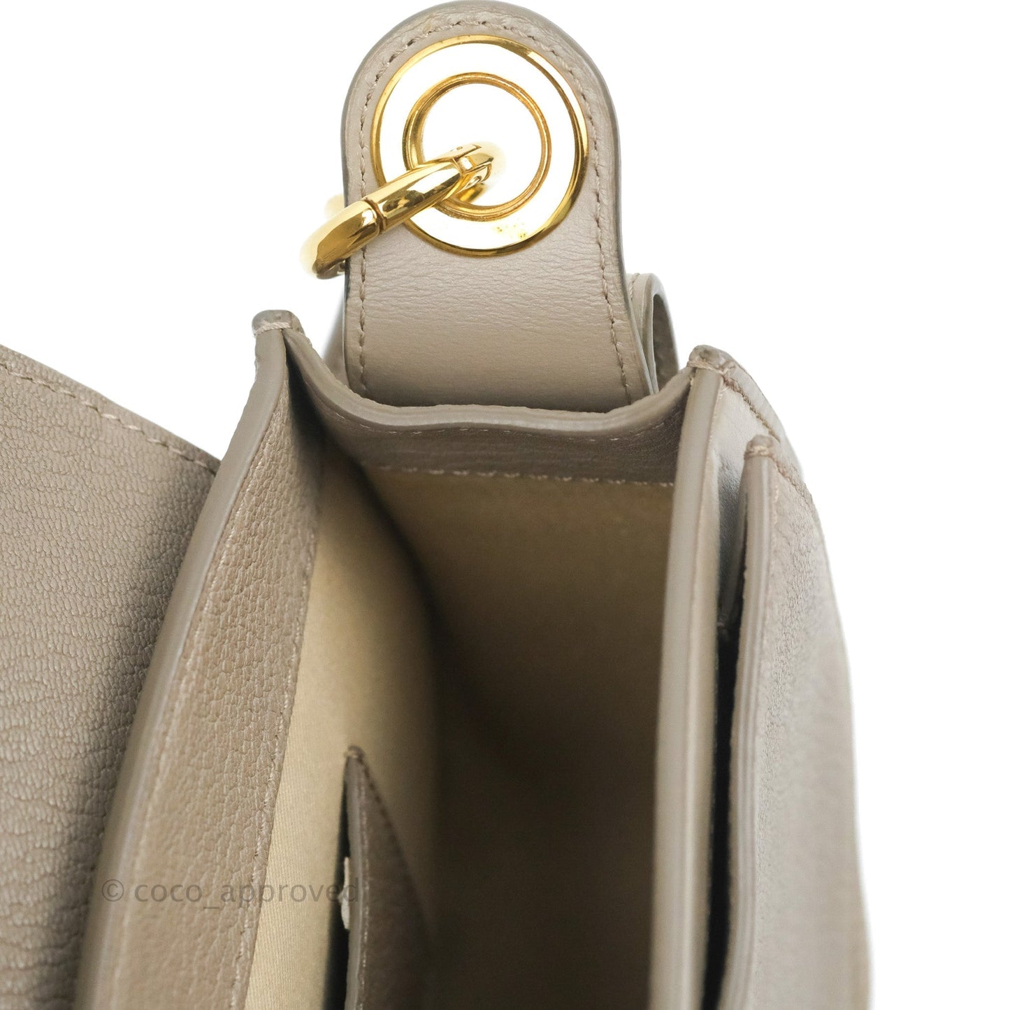 Chloé Small Tess Bag Motty Grey Grained Calfskin