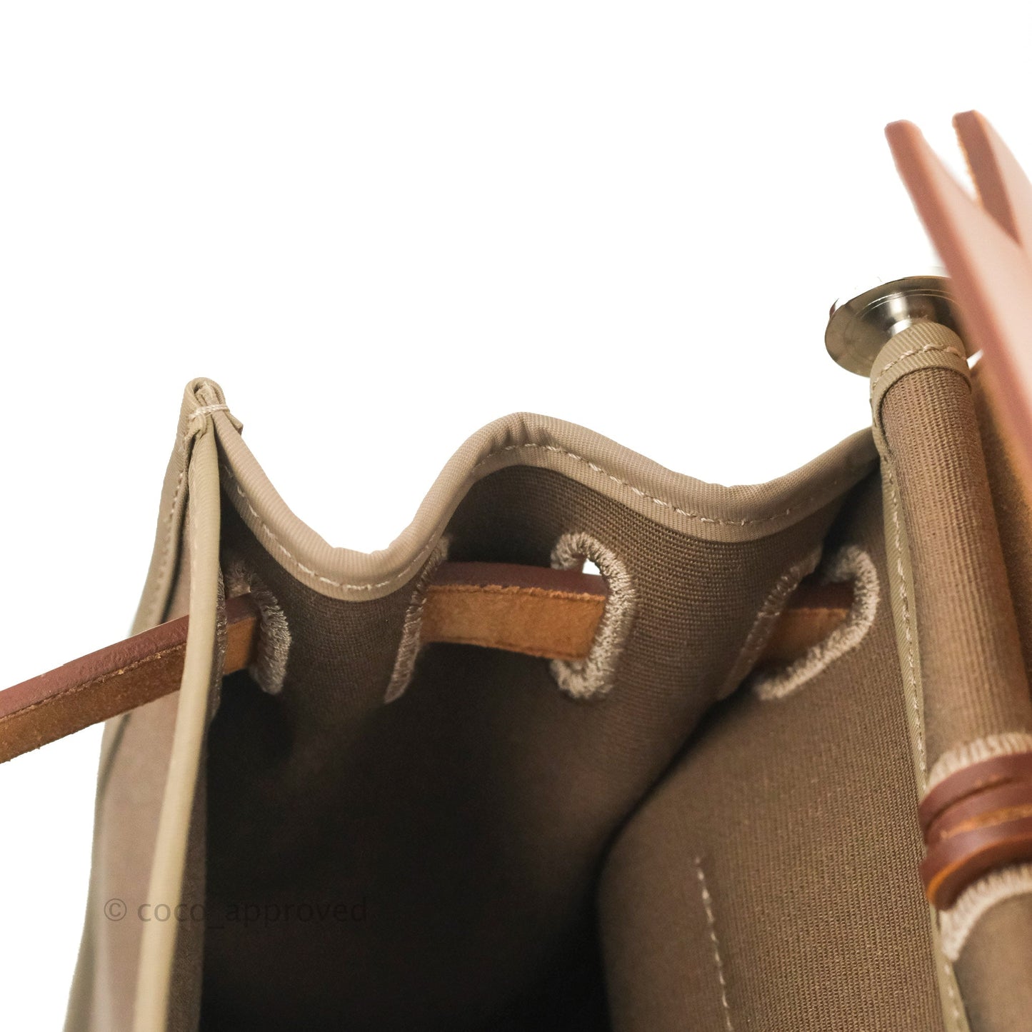 Hermès Herbag Zip 31 Etoupe/Fauve Canvas Palladium Hardware