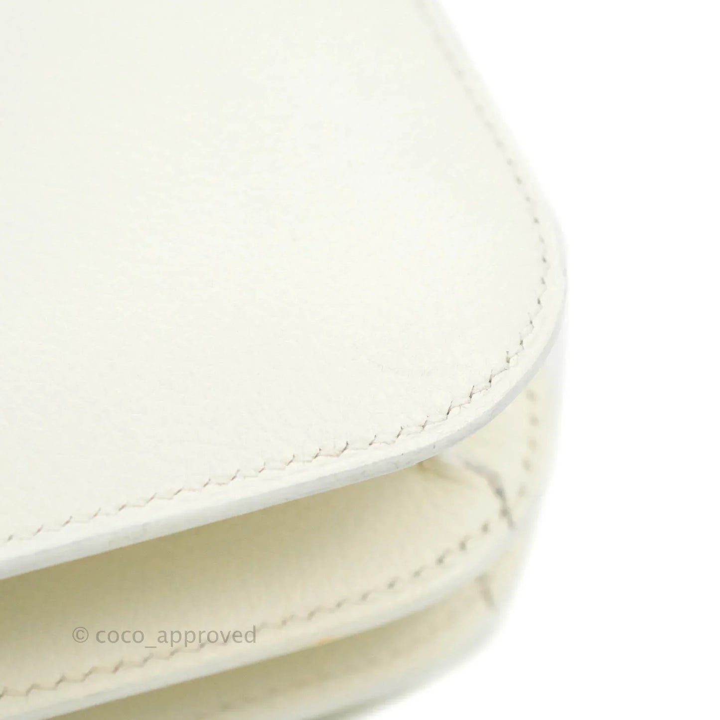 Hermès Constance HSS Mini 18cm White Evercolor Palladium Hardware