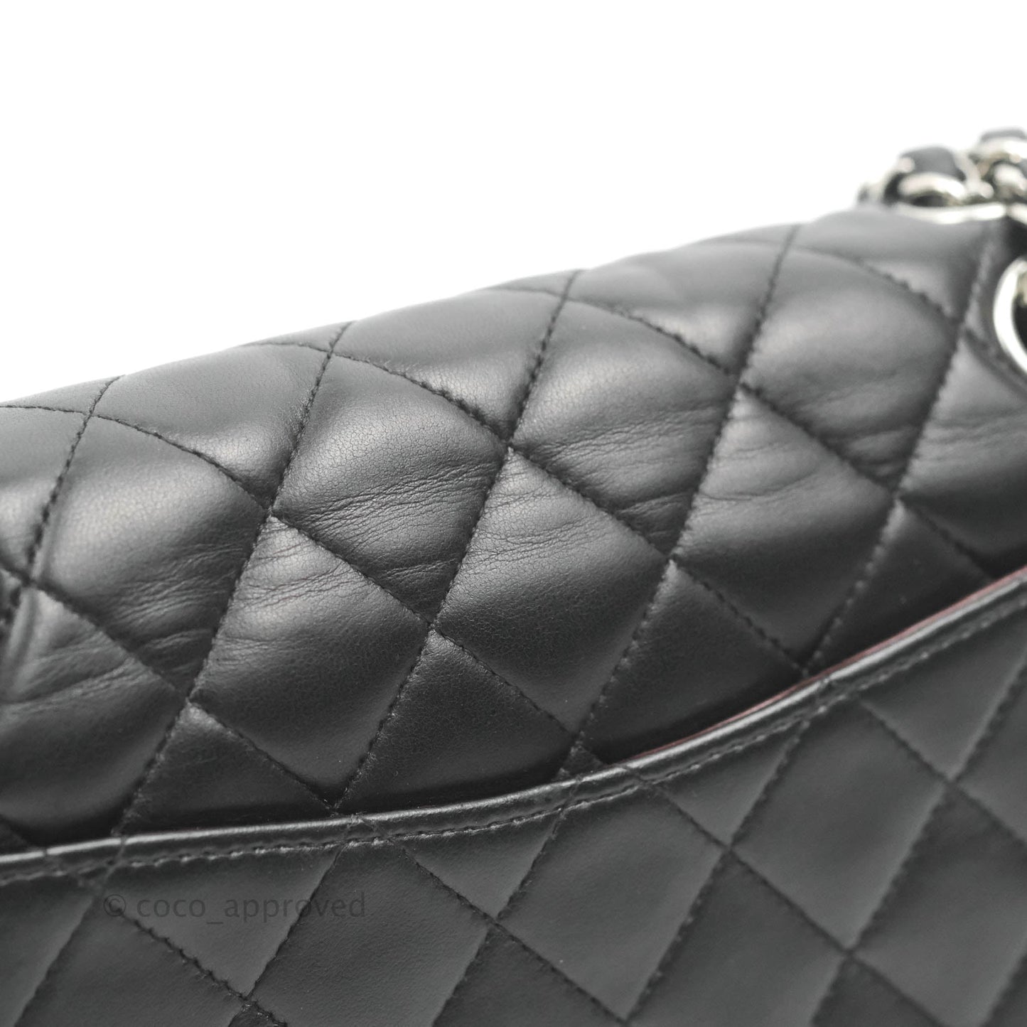 Chanel Small Classic Quilted Flap Black Lambskin Silver Hardware