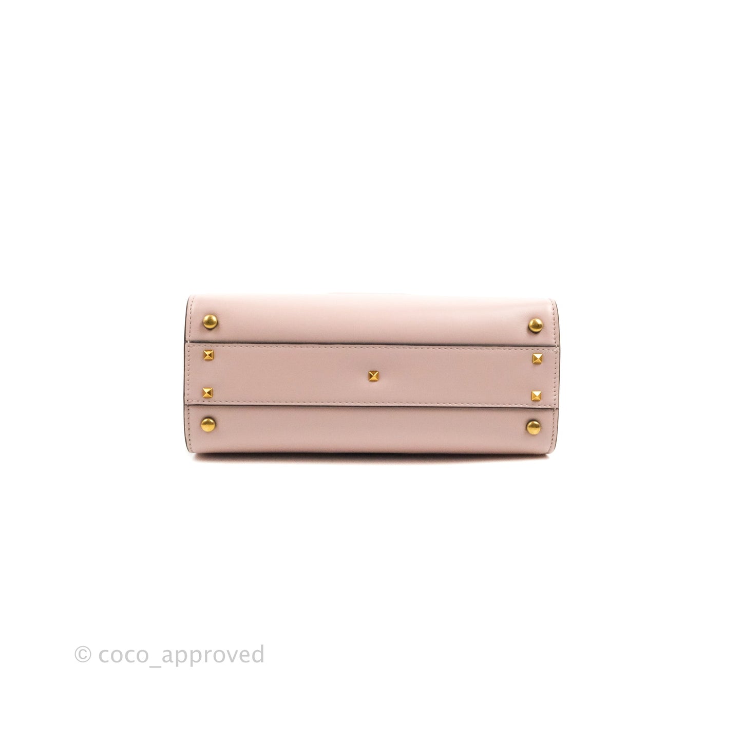 Valentino Garavani Small Vsling Grainy Calfskin Bag Light Pink Aged Gold Hardware