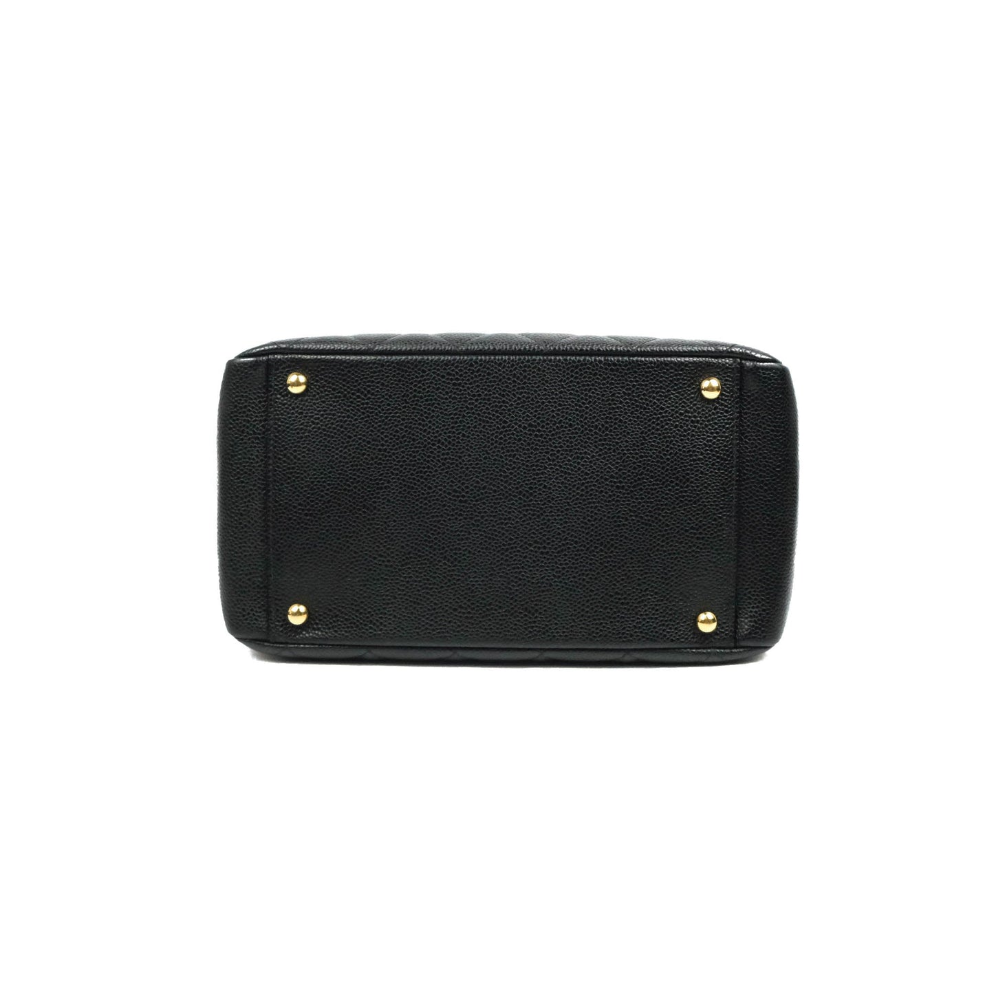 Chanel PTT Petite Timeless Shopping Tote Bag Black Caviar Gold Hardware