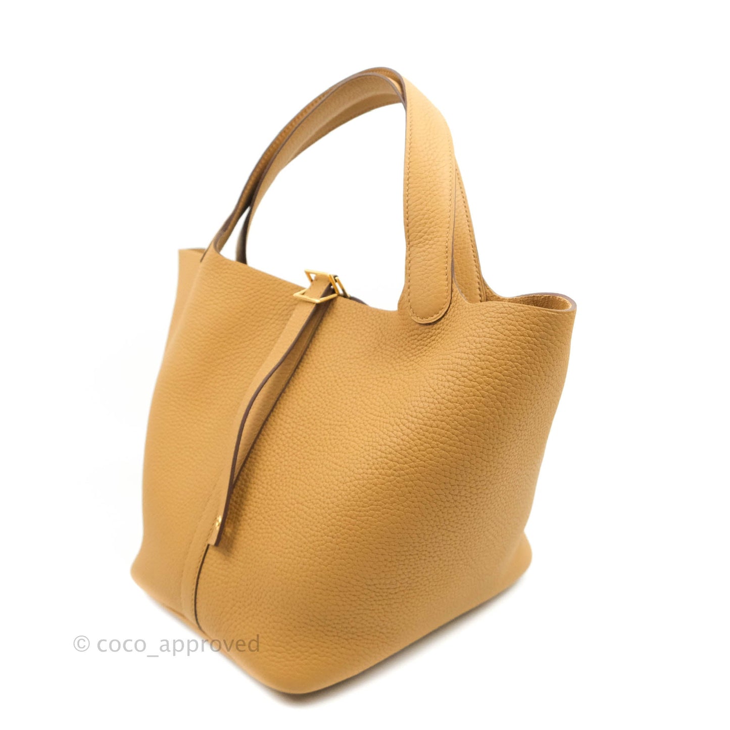 Hermès Picotin 22 Clemence Biscuit 48 Gold Hardware