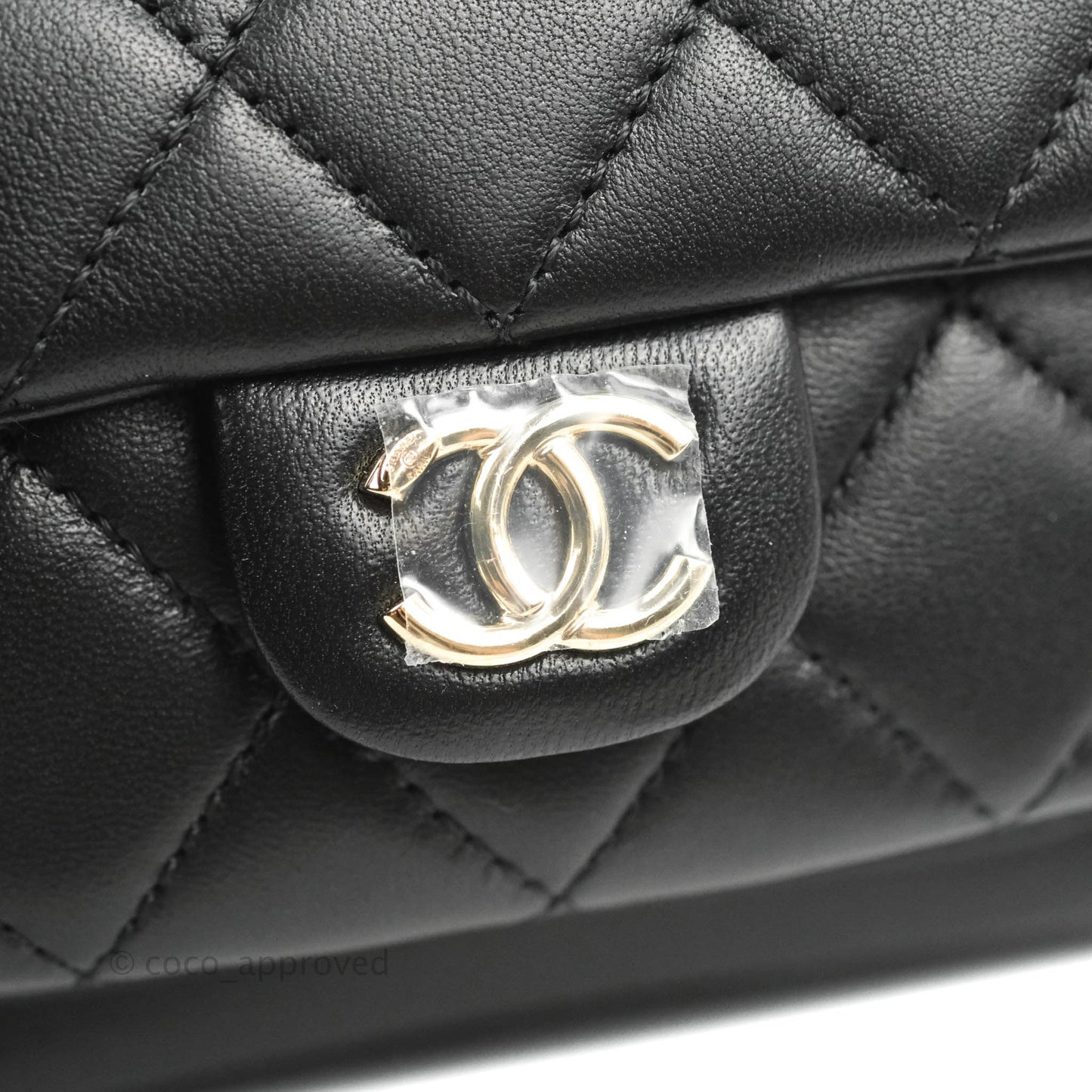Chanel Quilted Small Duma Drawstring Backpack Black Lambskin 22A