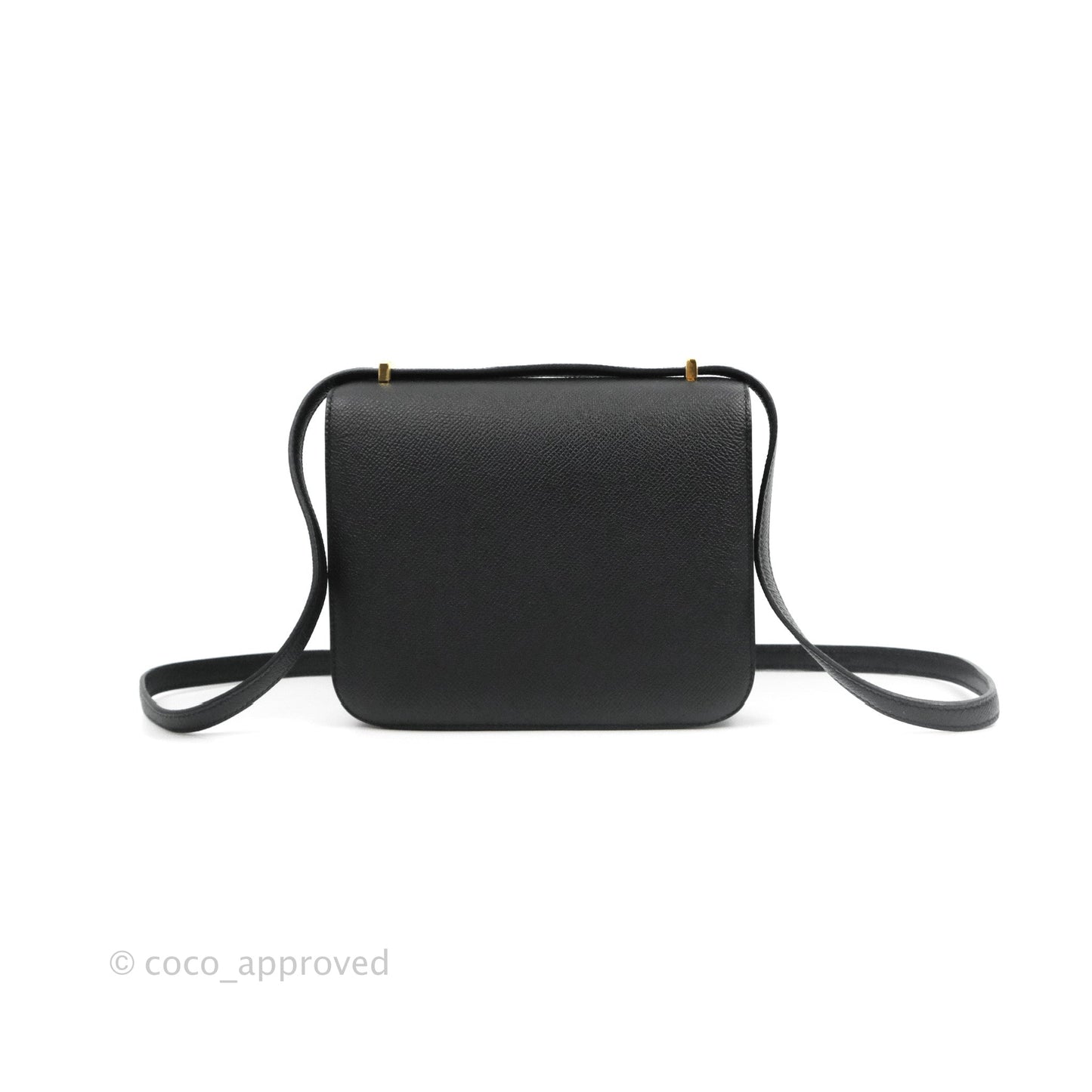 Hermès Constance Mini 18cm Black Epsom Gold Hardware