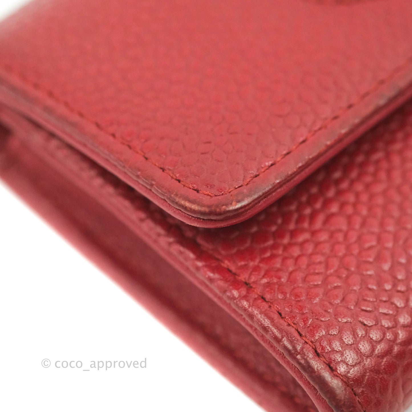 Chanel Timeless Business Card Holder Interlocking CC Logo Wallet