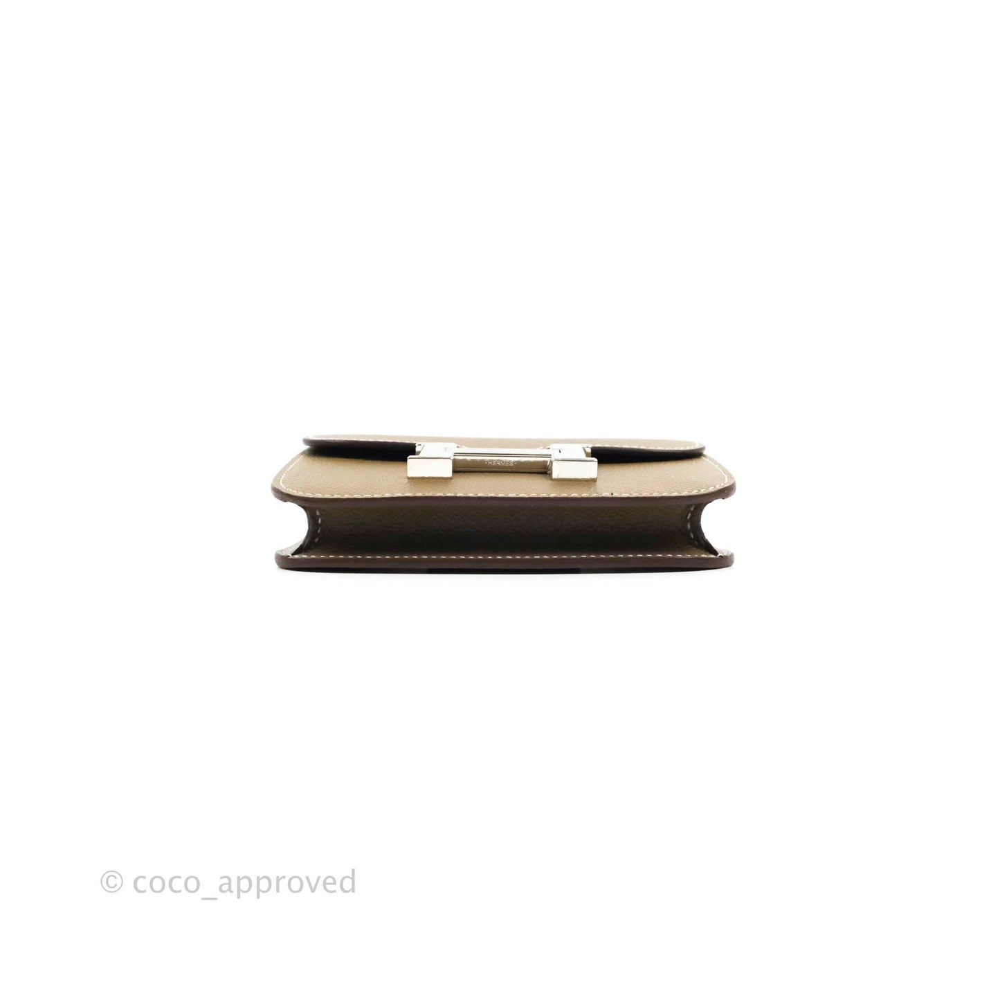 Hermès Constance Slim Wallet Etoupe Epsom Palladium Hardware