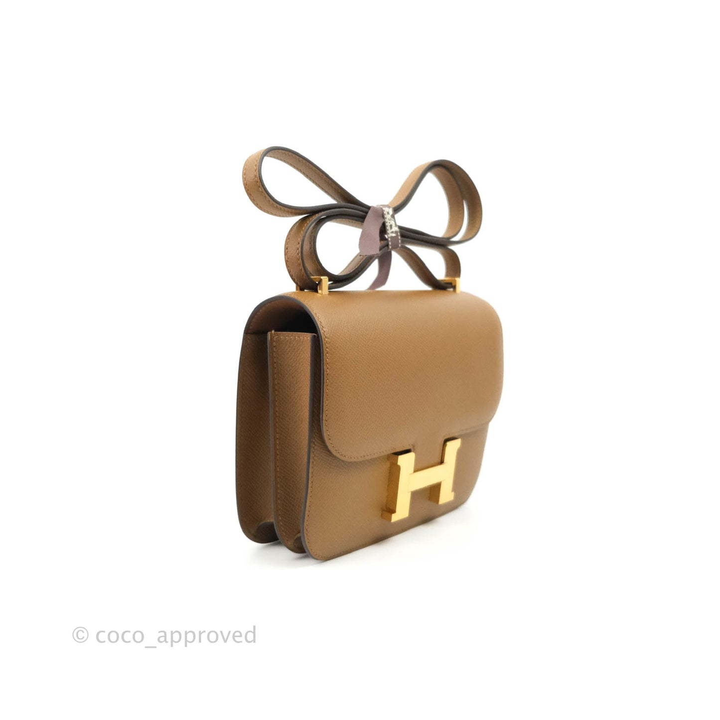 Hermès Constance Mini 18cm Alezan Epsom Gold Hardware