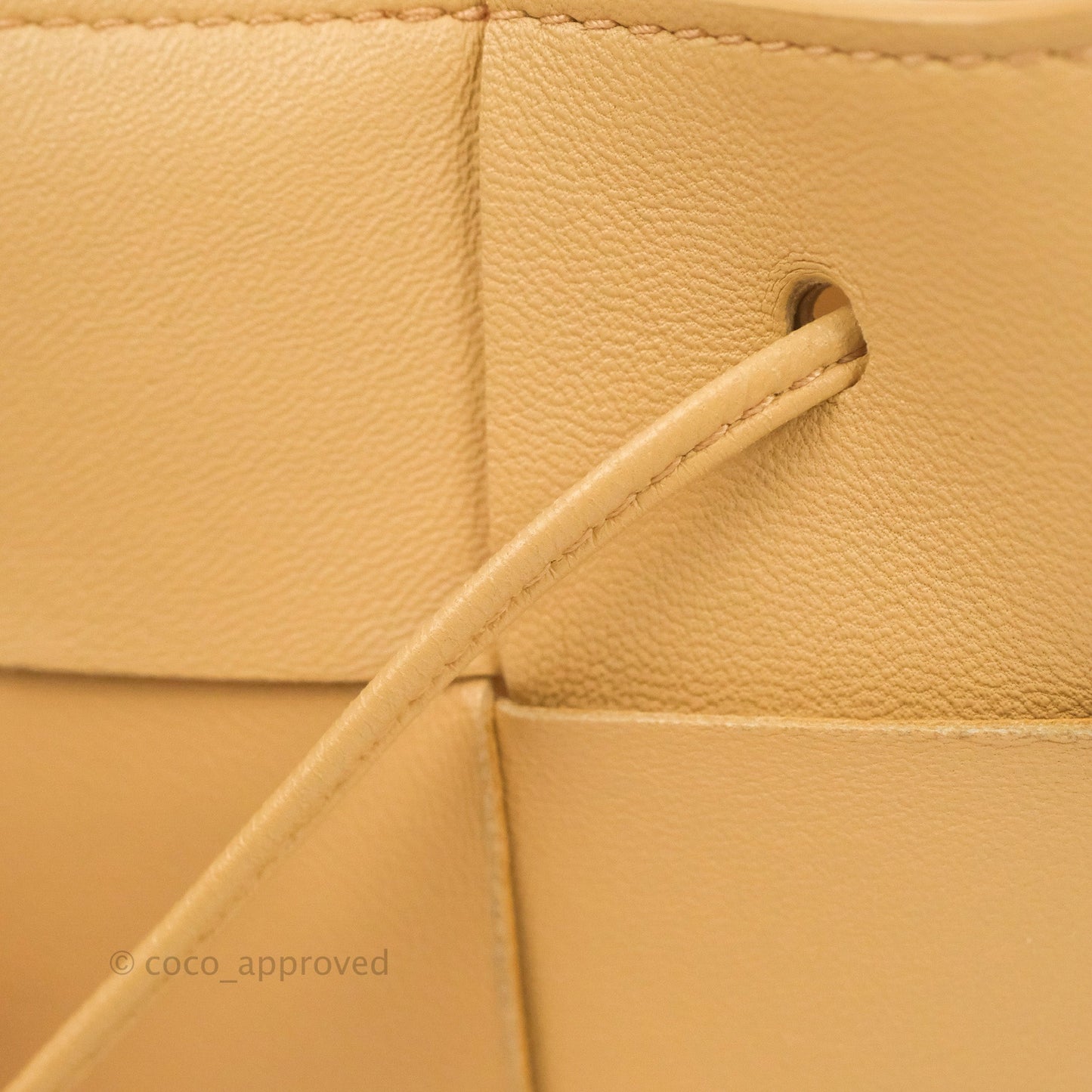 Bottega Veneta Small Cassette Bucket Bag Almond Lambskin