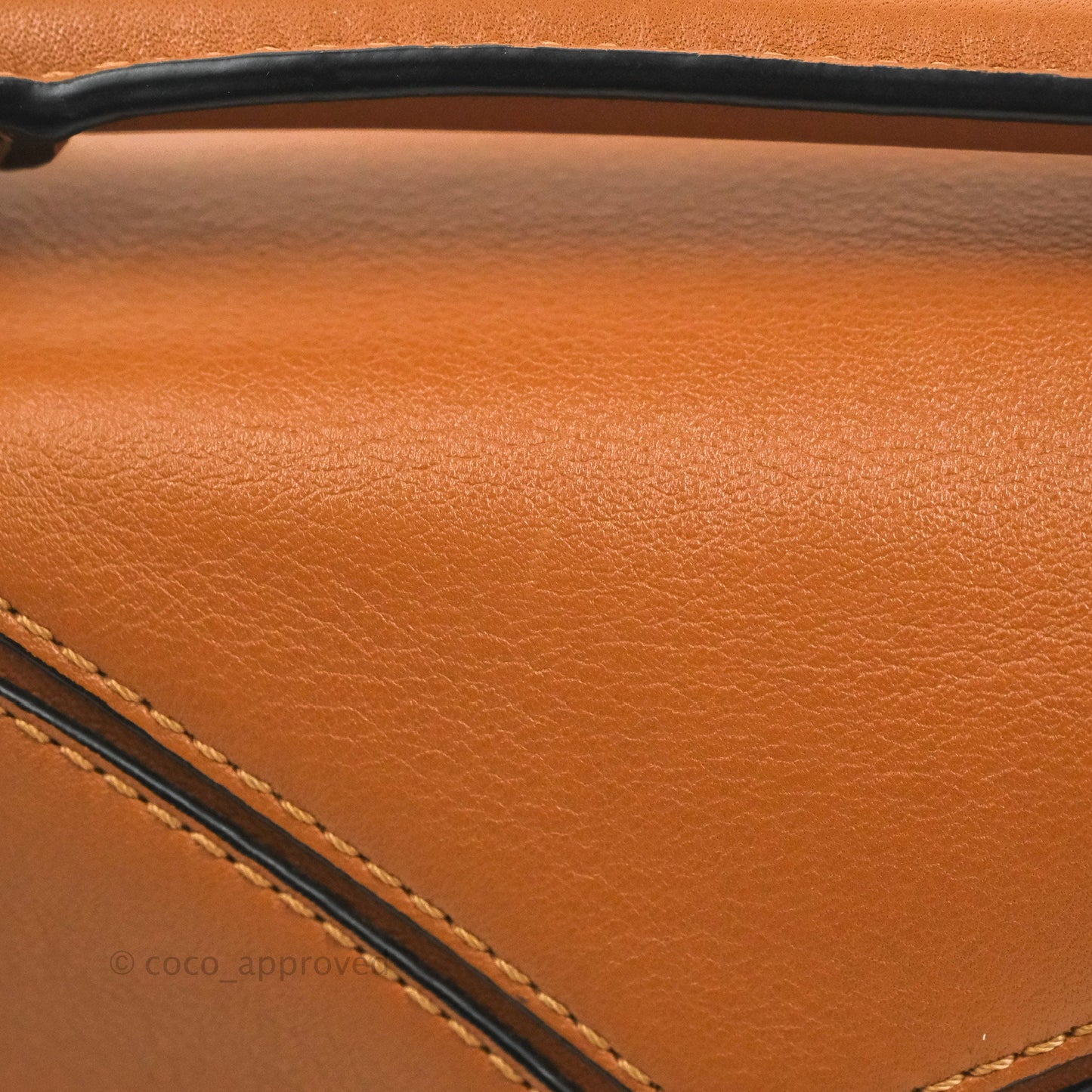 Loewe Mini Puzzle Bag Tan Calfskin Palladium Hardware