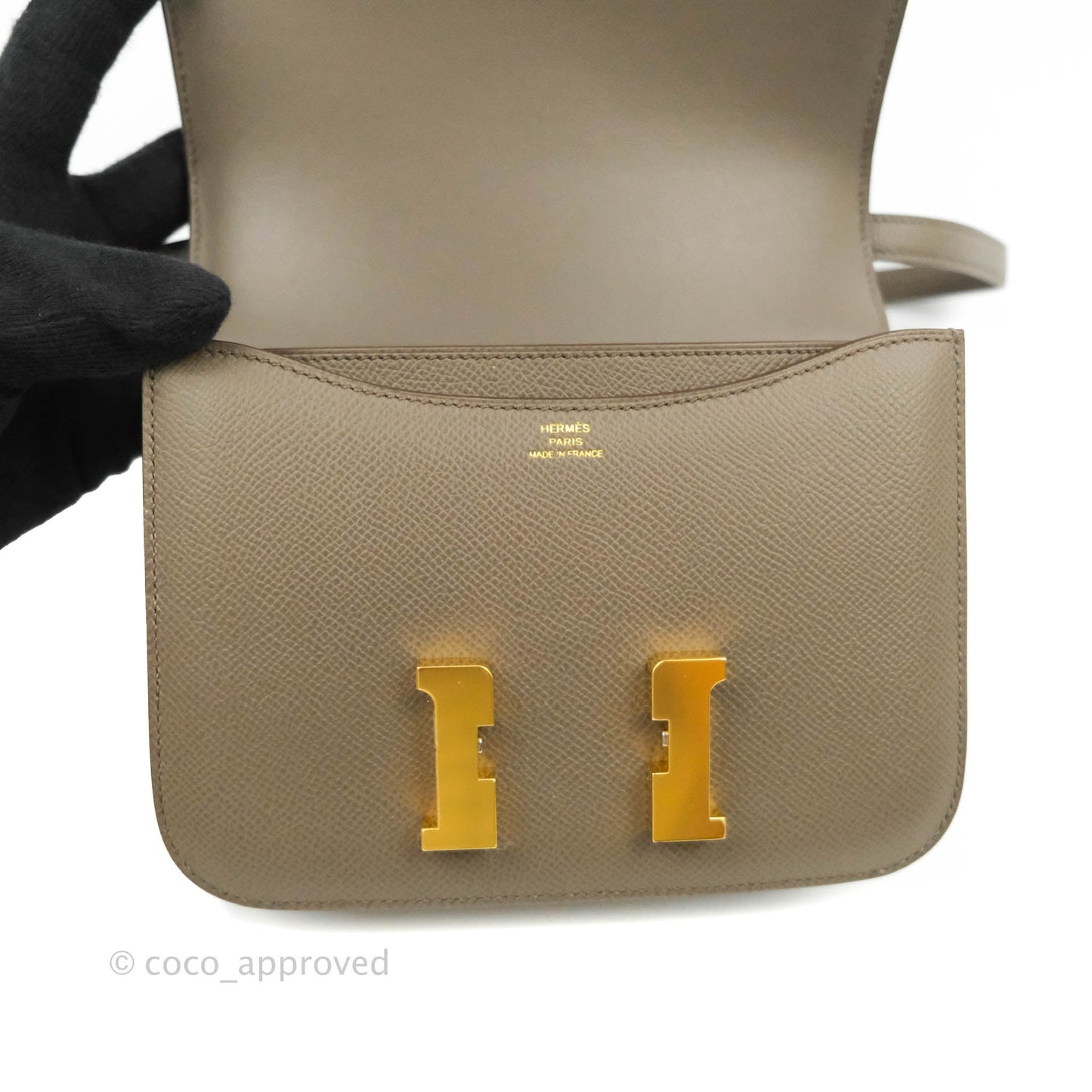 Hermès Constance Mini 18cm Etaine Epsom Gold Hardware