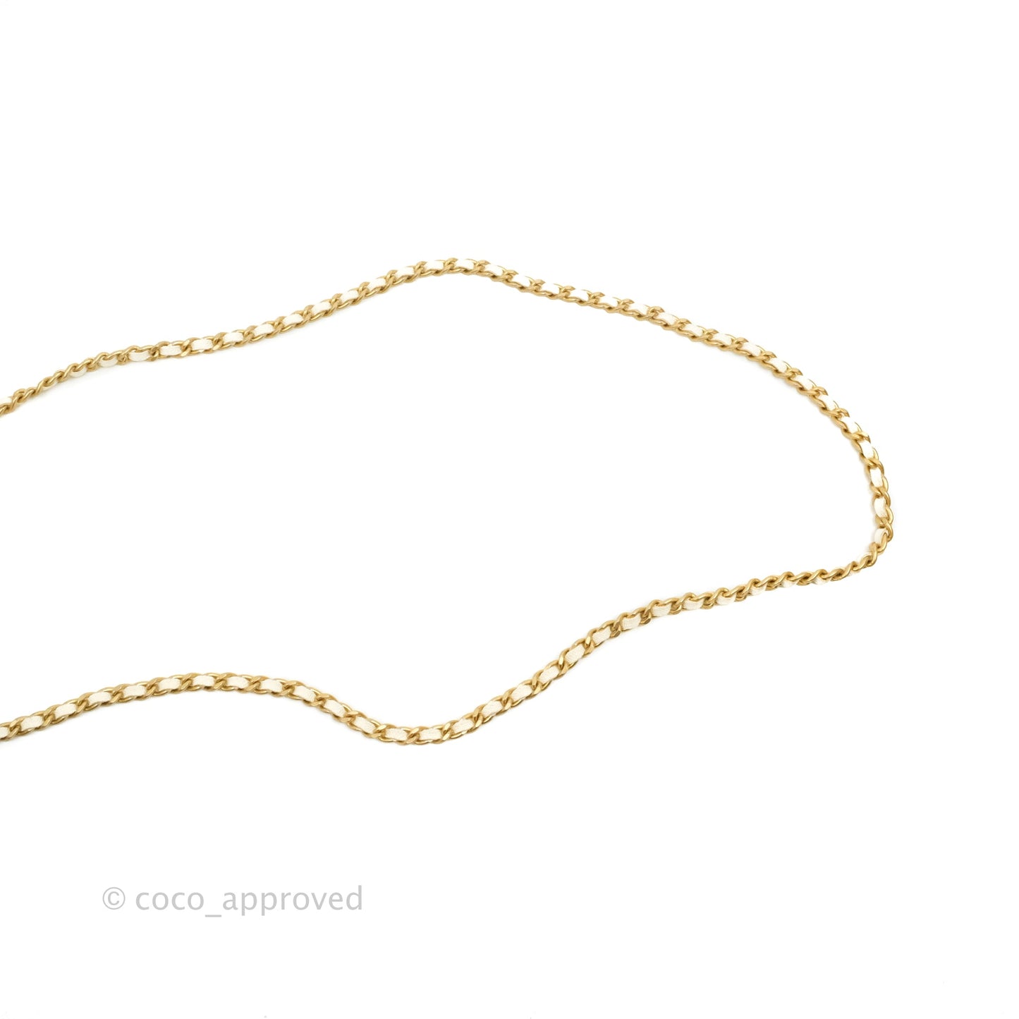 Chanel Mini Clutch With Chain White Caviar Aged Gold Hardware