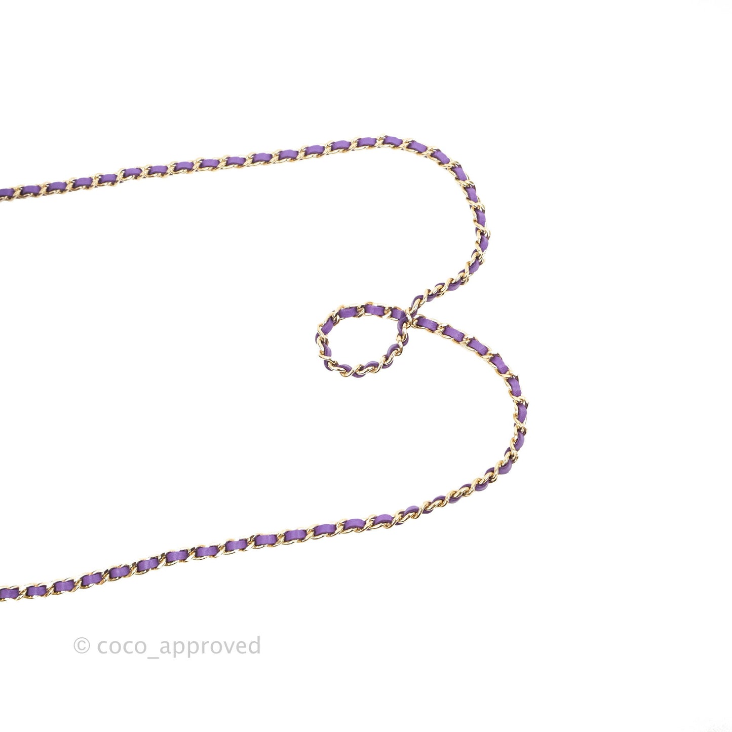 Chanel Vanity Rectangular Top Handle Purple Lambskin Gold Hardware