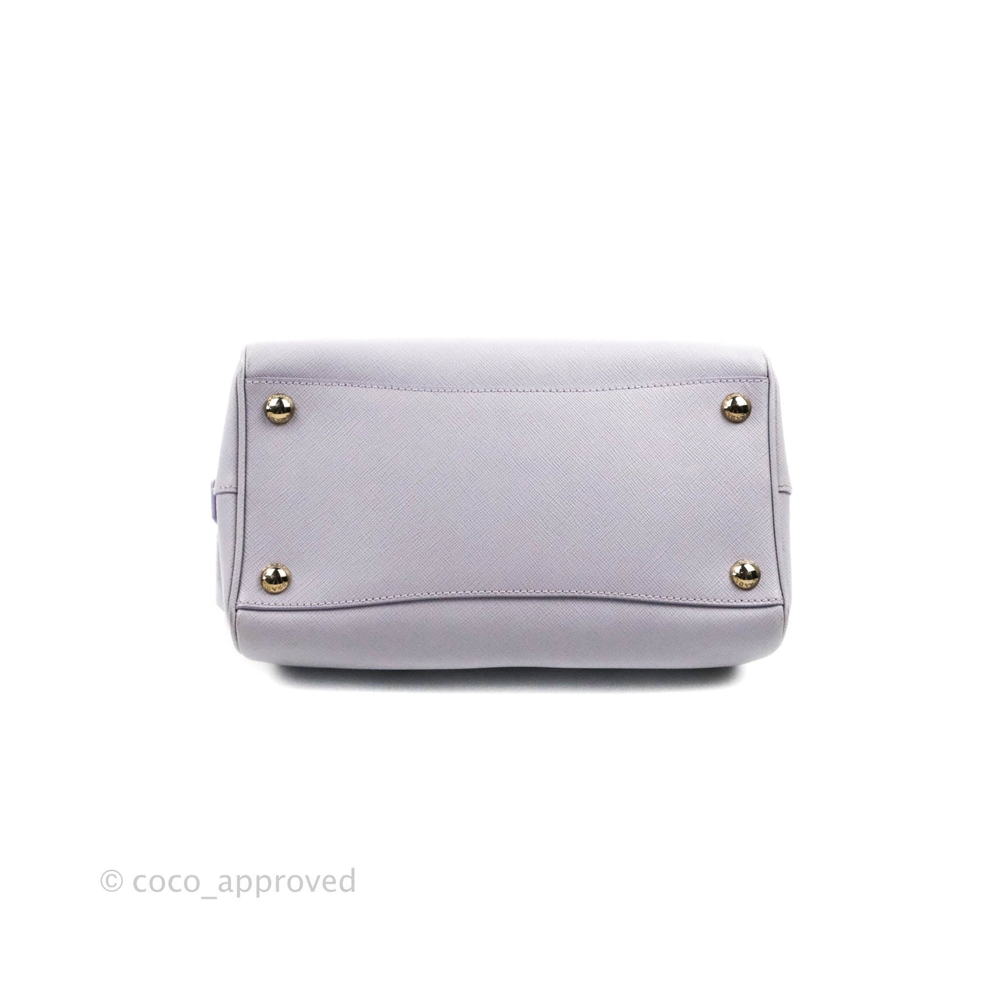 Prada Lilac Lux Convertible Boston Saffiano Leather Mini