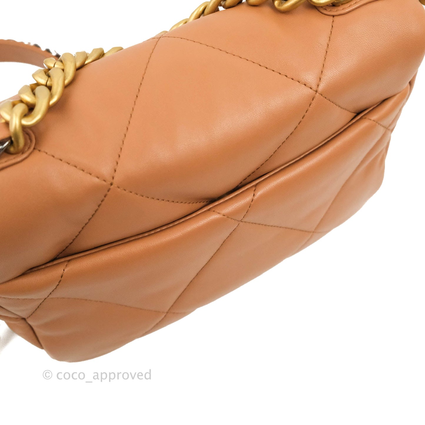 Chanel 19 Small Caramel Dark Beige Lambskin Mixed Hardware 21K