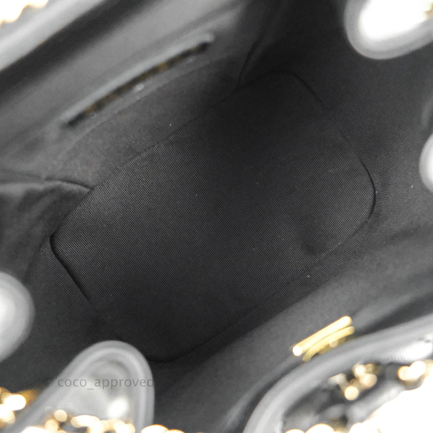 Chanel Quilted Small Duma Drawstring Backpack Black Calfskin 22C