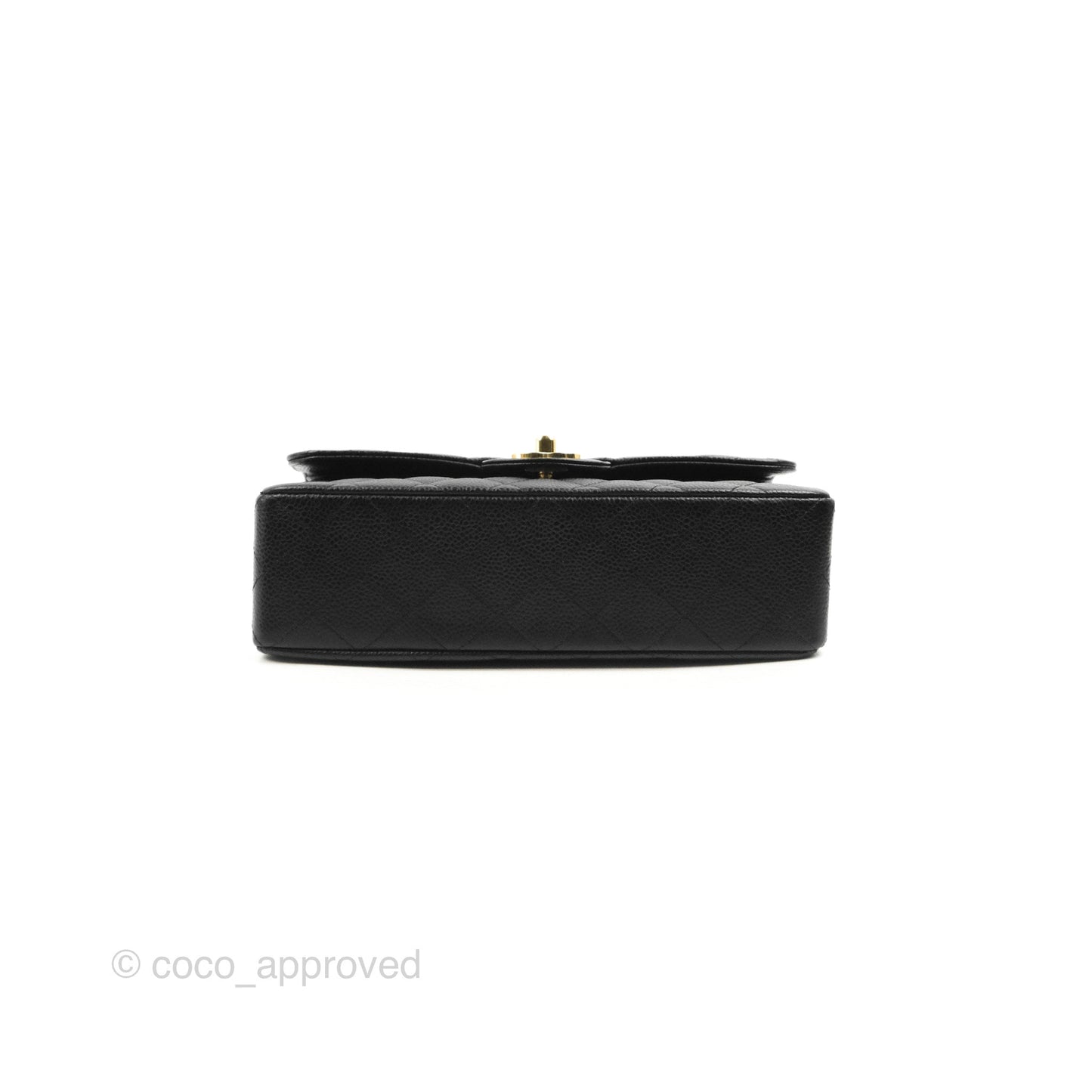 Chanel Small Classic Quilted Flap Black Caviar Gold Hardware