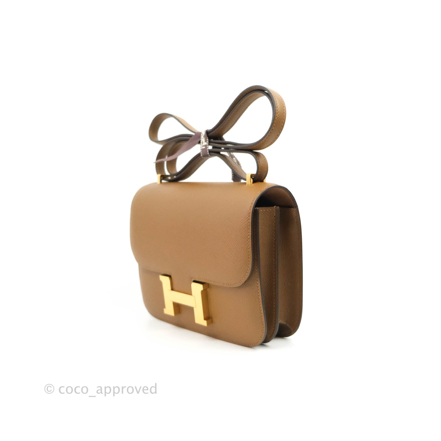 Hermès Constance Mini 18cm Alezan Epsom Gold Hardware