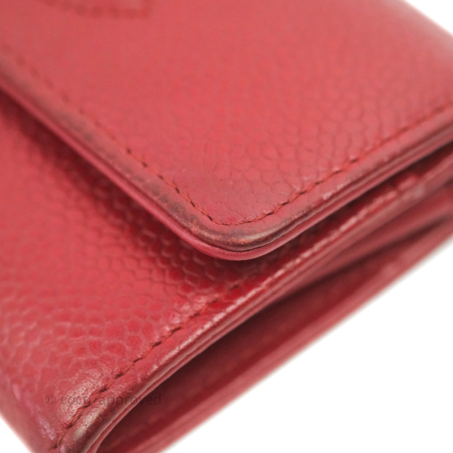 Chanel Timeless Business Card Holder Interlocking CC Logo Wallet