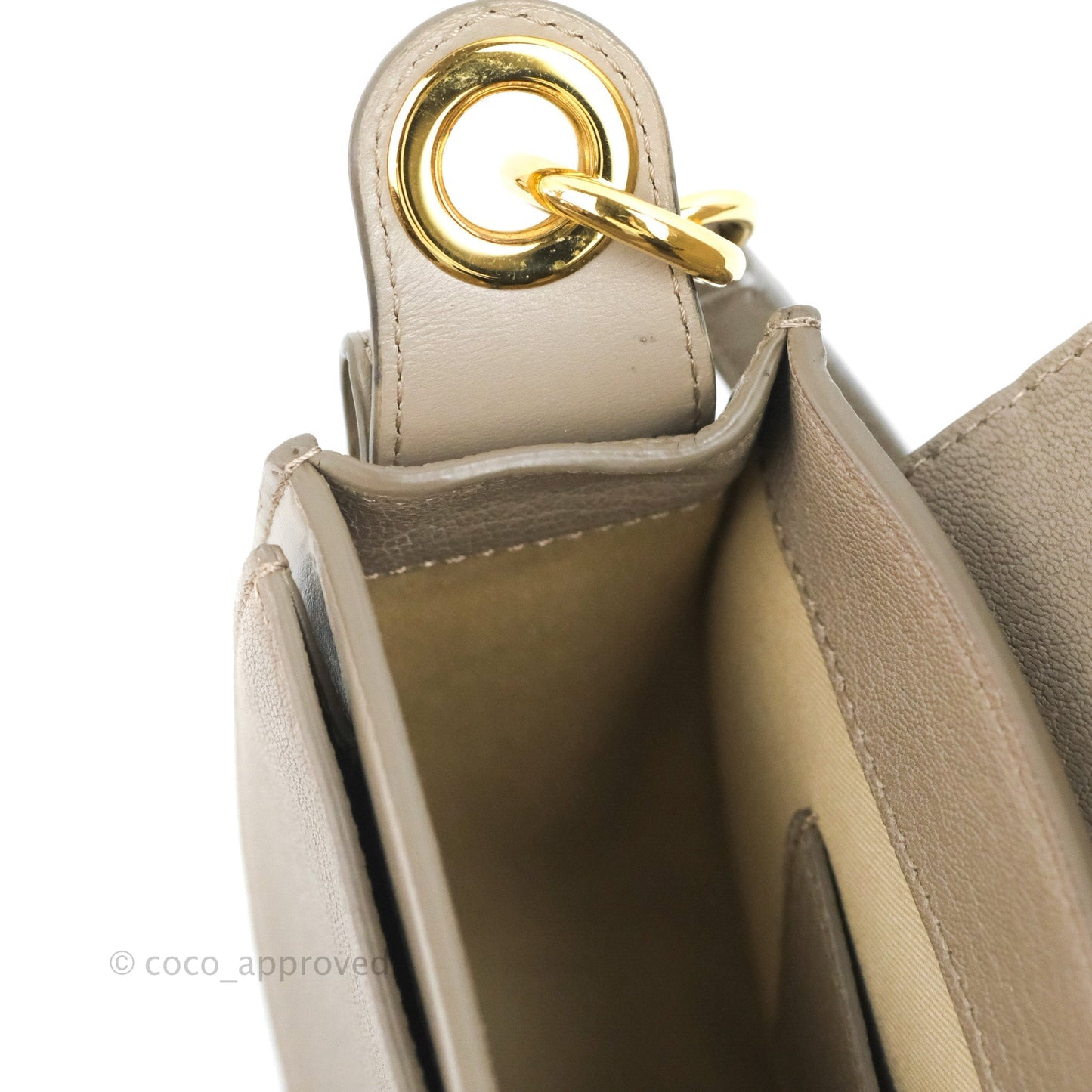 Chloé Small Tess Bag Motty Grey Grained Calfskin