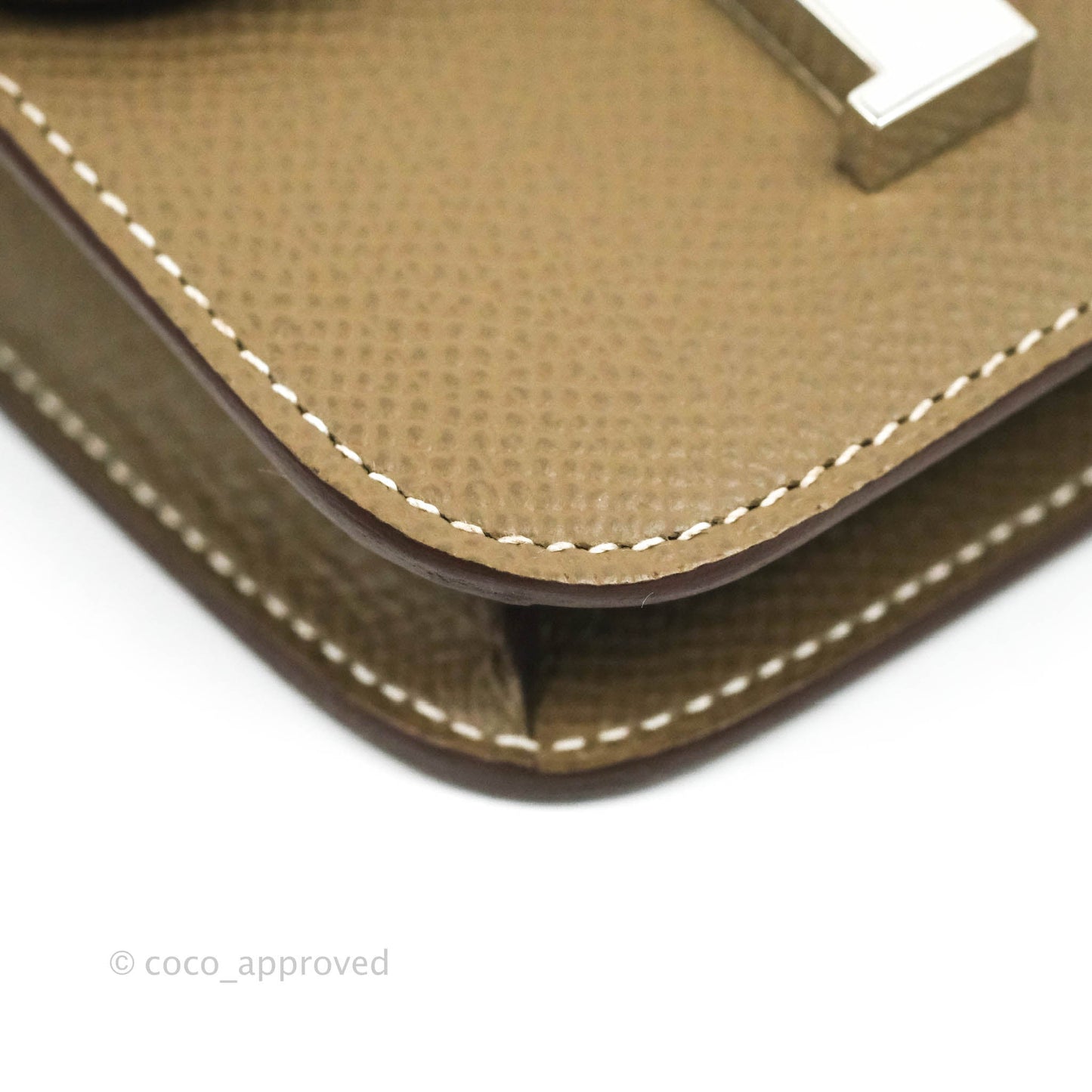 Hermès Constance Slim Wallet Etoupe Epsom Palladium Hardware