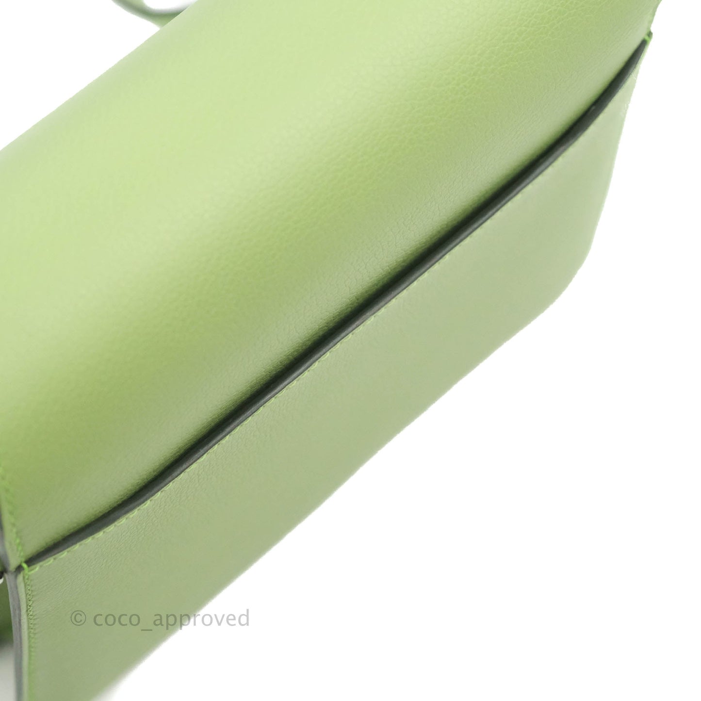 Hermès Roulis Mini 18 Evercolor Vert Criquet Palladium Hardware