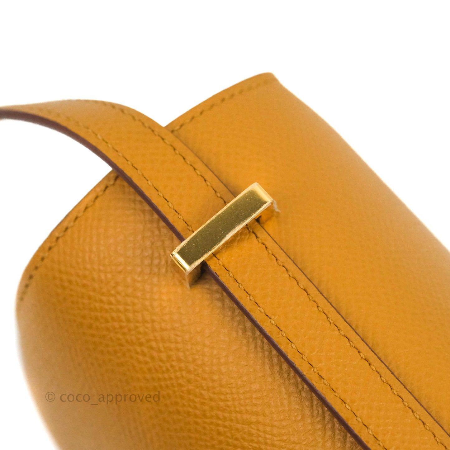 Hermès Constance Mini 18cm Sesame Epsom Gold Hardware