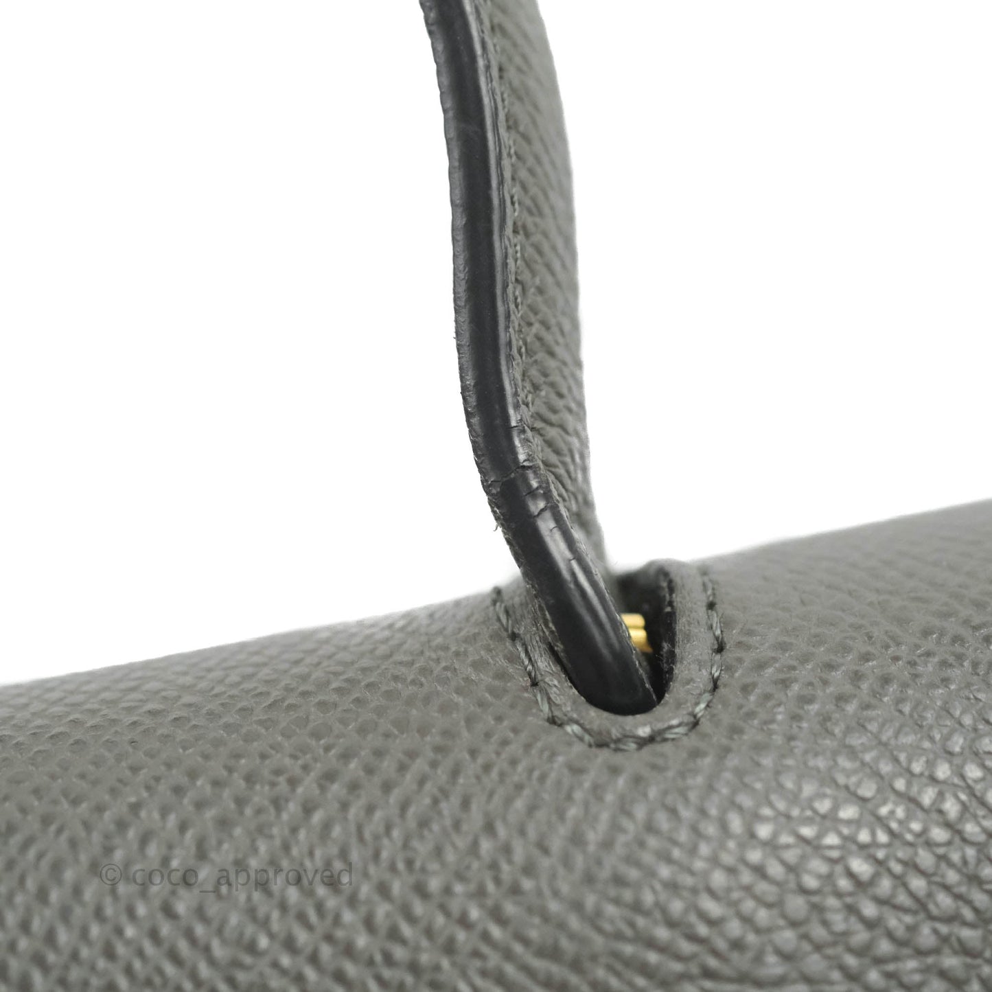 Celine Nano Belt Bag Grey Grained Calfskin Gold Hardware