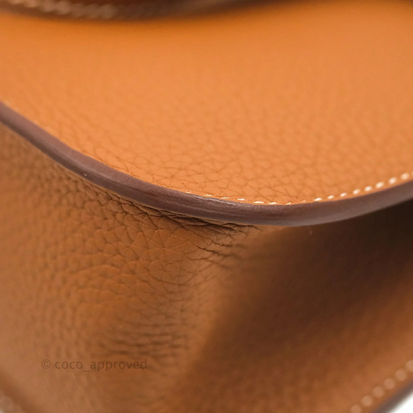 Hermès Halzan 25 Gold Clemence Palladium Hardware