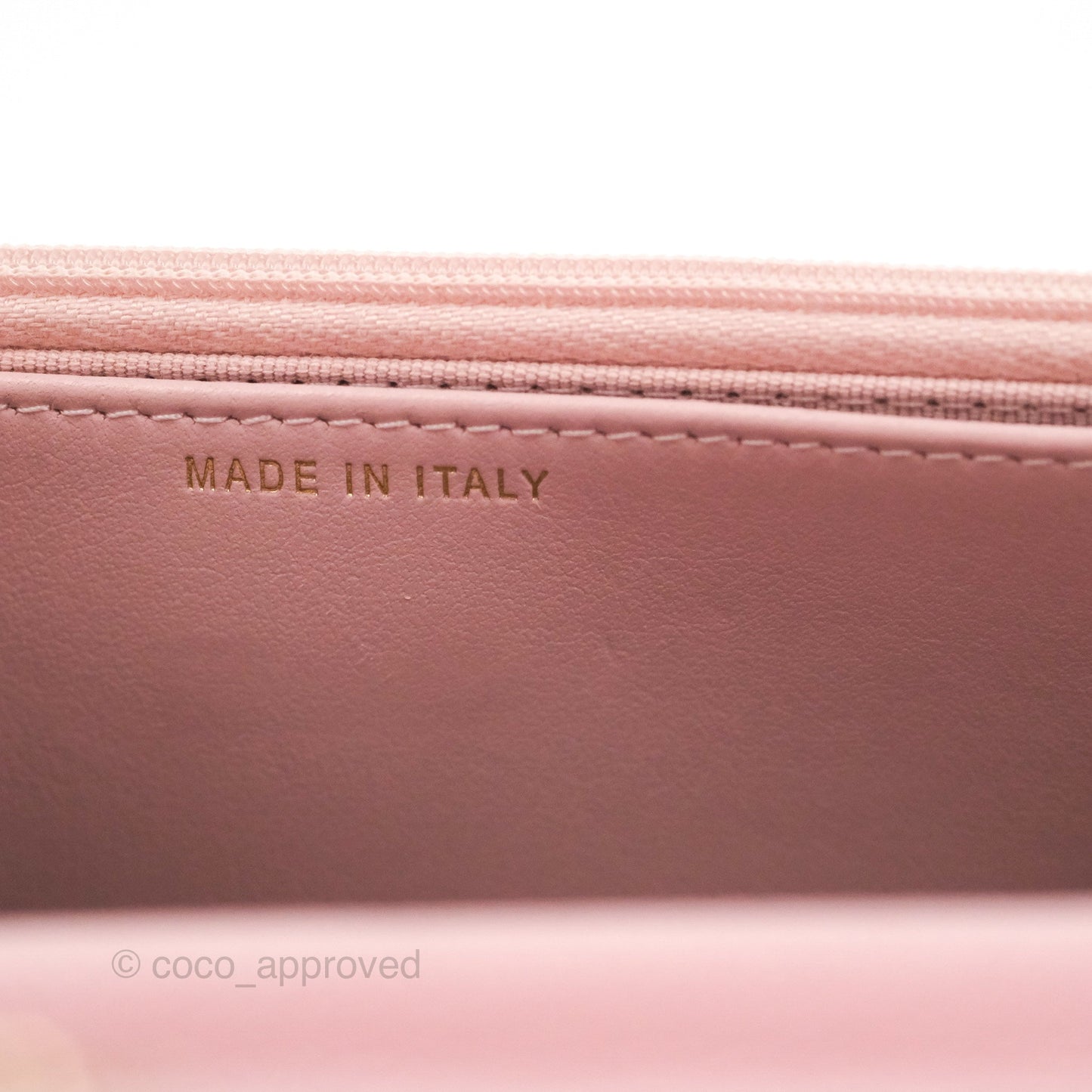 Chanel Quilted Wallet on Chain WOC Light Pink Caviar Gold Hardware