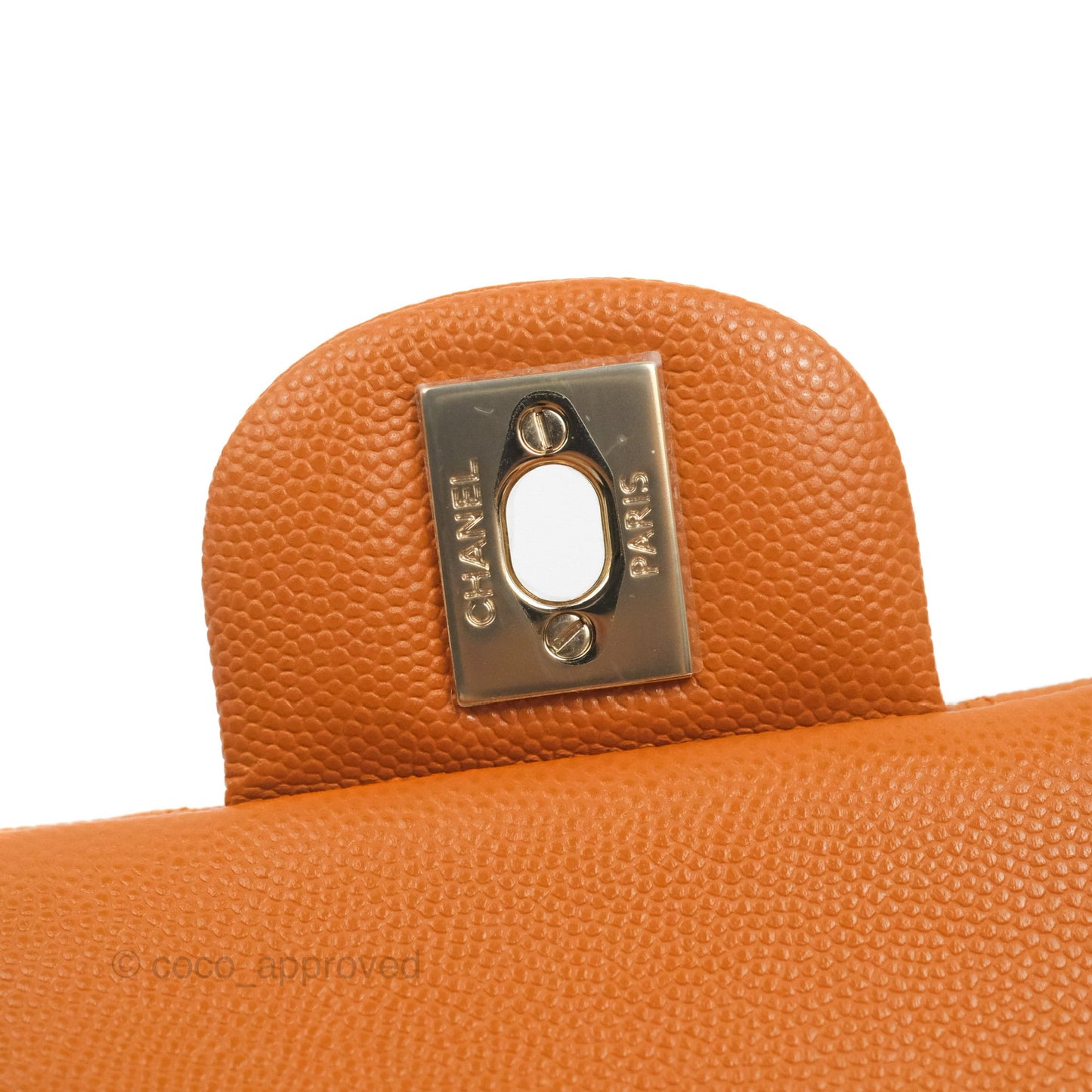 Chanel Classic S/M Small Double Flap Caramel Caviar Gold Hardware 21A