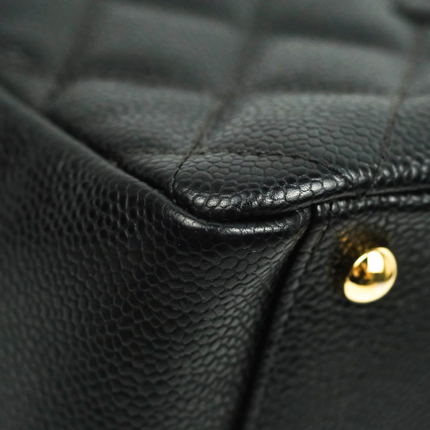 Chanel PTT Petite Timeless Shopping Tote Bag Black Caviar Gold Hardware