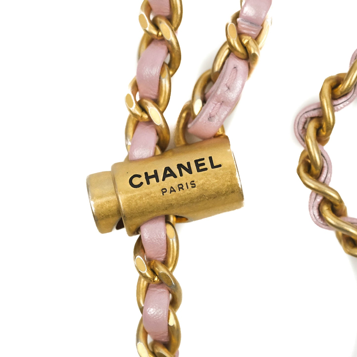 Chanel Quilted My Perfect Mini Iridescent Pink Caviar Aged Gold Hardware 21K