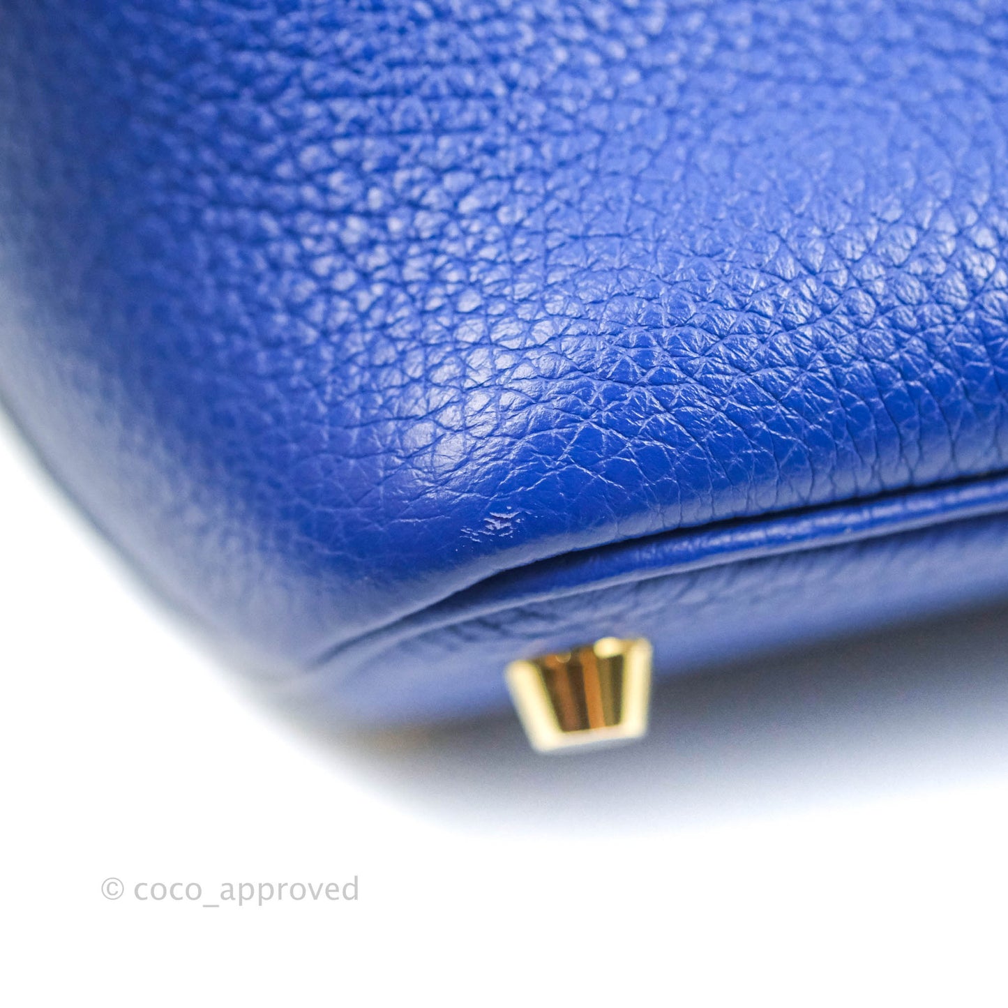 Hermès Picotin Lock 18 PM Bleu Clemence Gold Hardware