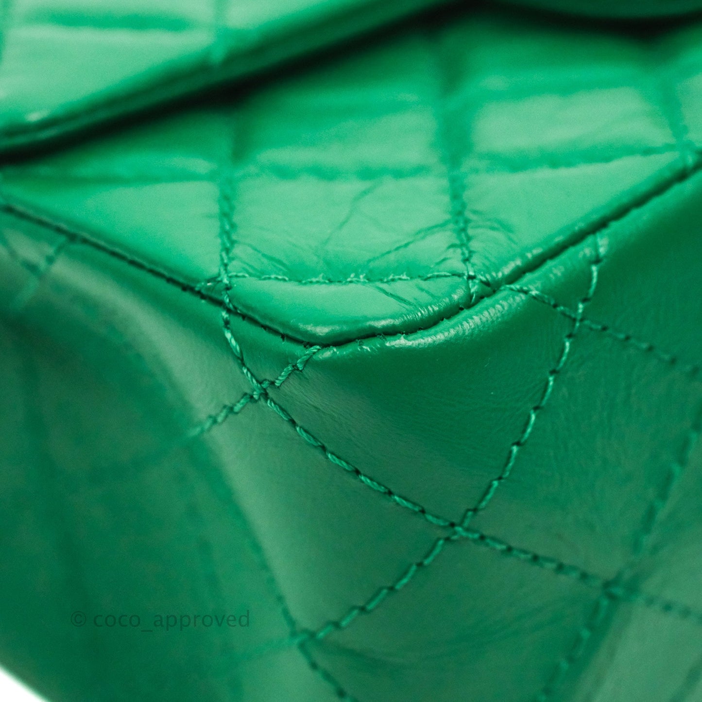 Chanel Mini Reissue 224 Green Aged Calfskin Aged Gold Hardware