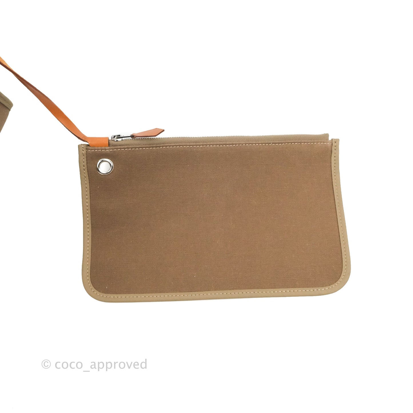 Hermès Herbag Zip 31 Etoupe/Fauve Canvas Palladium Hardware