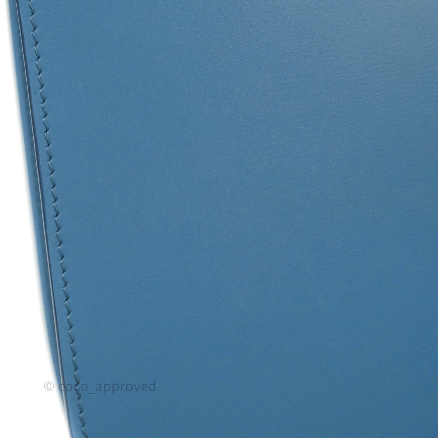 Celine Medium Classic Box Flap Blue Calfskin Silver Hardware