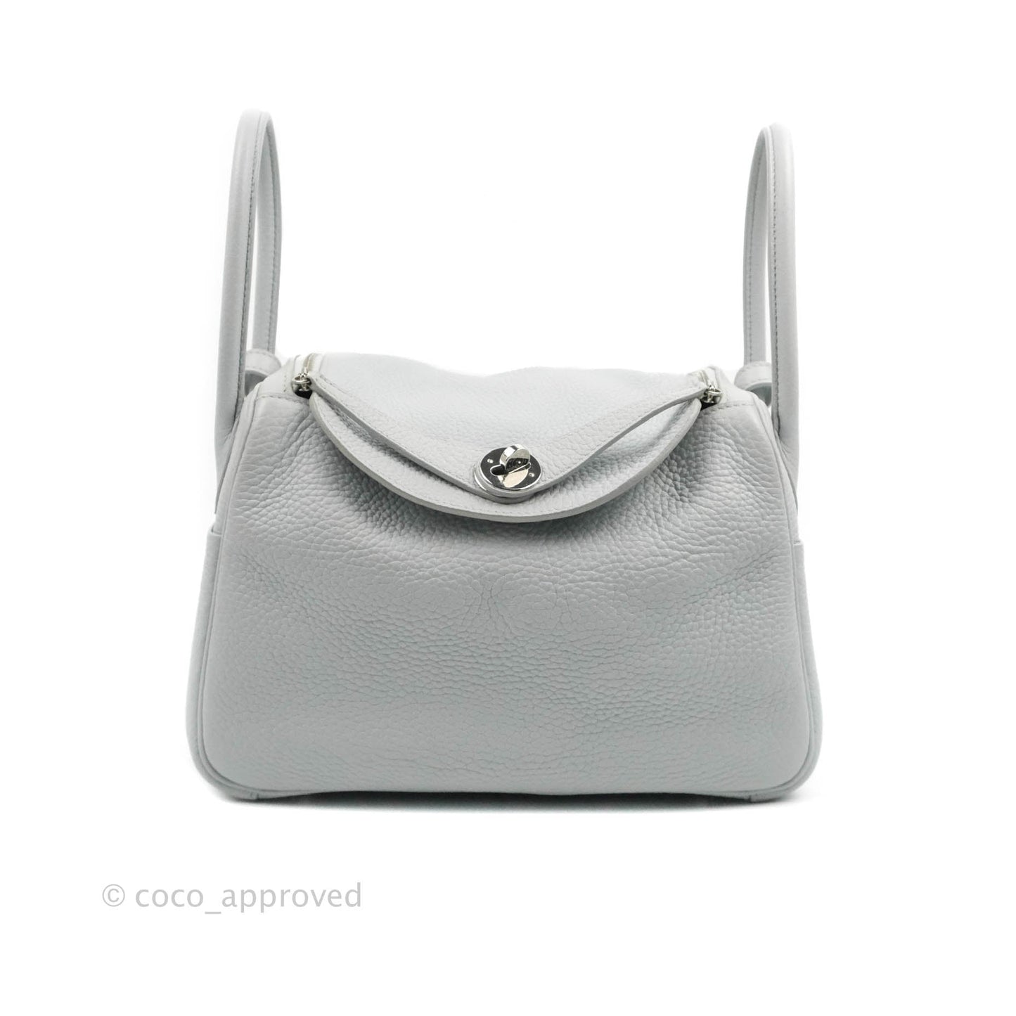 Hermès Lindy 26 Blue Glacier 8U Taurillon Clemence Palladium Hardware