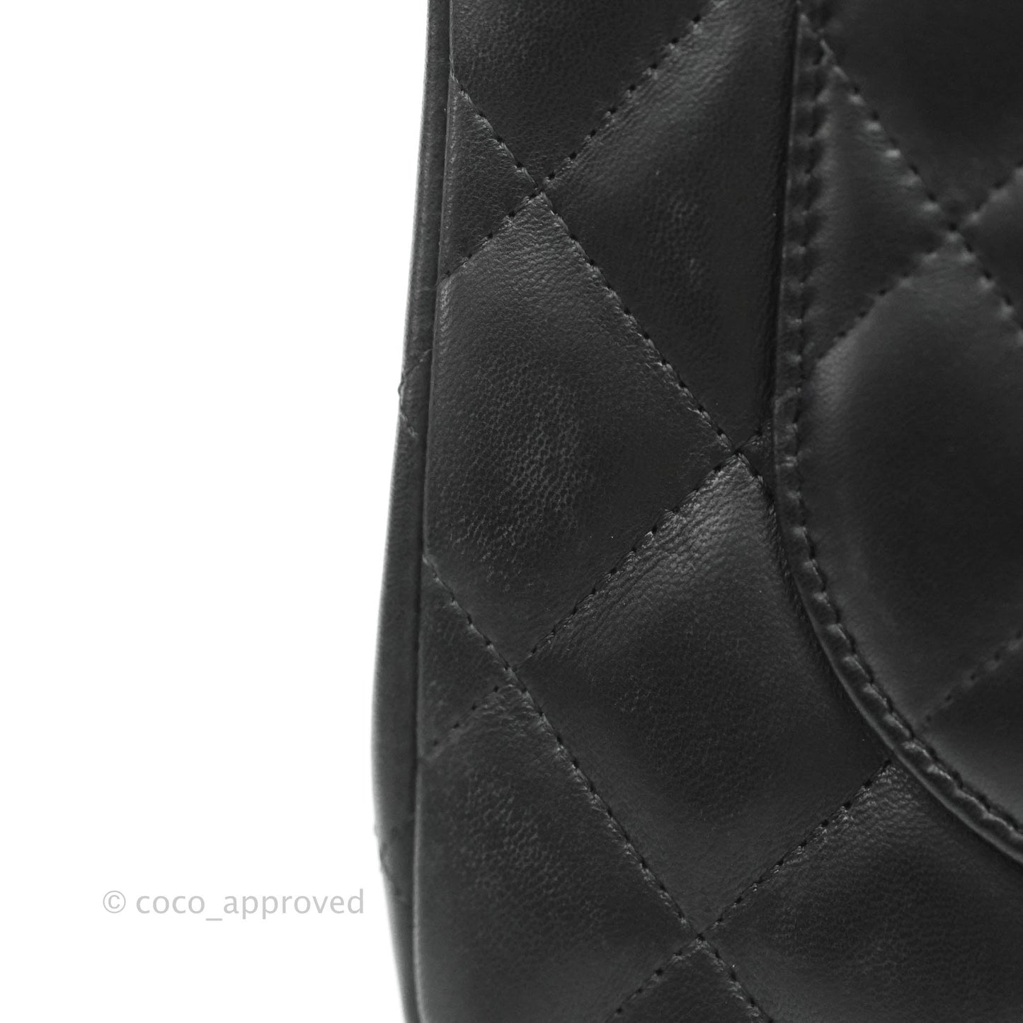 Chanel Jumbo Double Flap Black Lambskin Silver Hardware⁣⁣