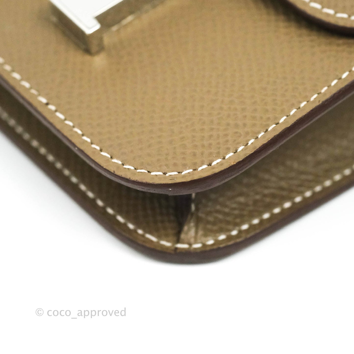 Hermès Constance Slim Wallet Etoupe Epsom Palladium Hardware