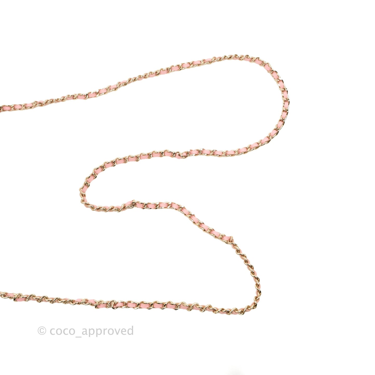 Chanel Quilted Wallet on Chain WOC Pink Caviar Gold Hardware 22S