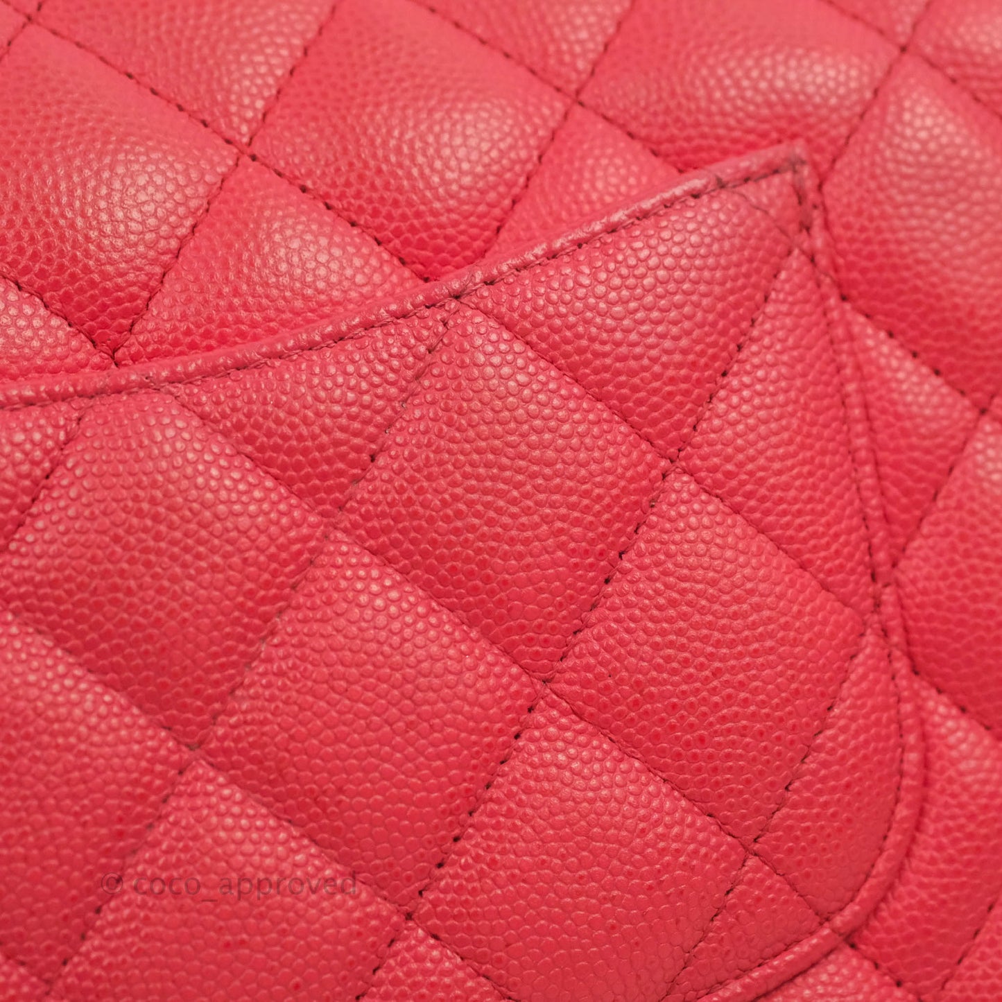 Chanel Quilted Mini Rectangular Flap Pink Caviar Gold Hardware 17C